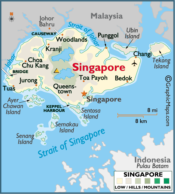 singapore harta geografica Singapore Singapore Map   Singapore