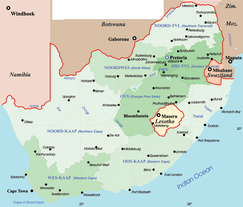 Durban Map - South Africa