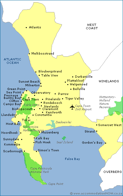 Mitchell's Plain Map - South Africa