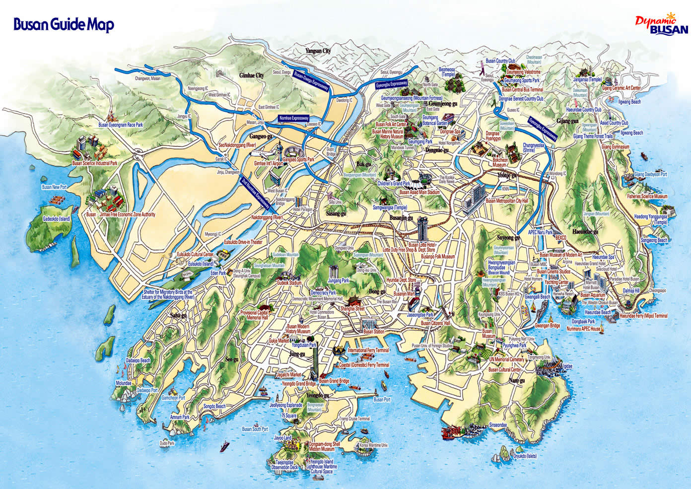 Pusan Map - South Korea