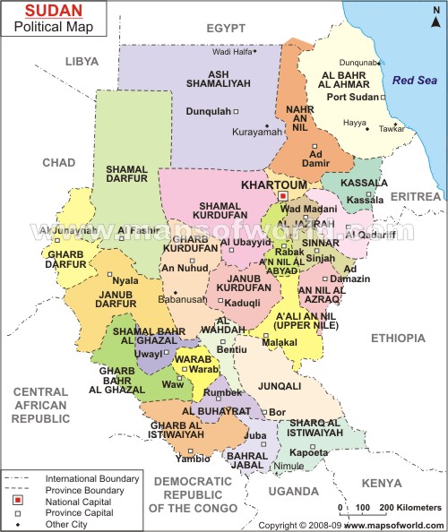 Juba Map - Sudan