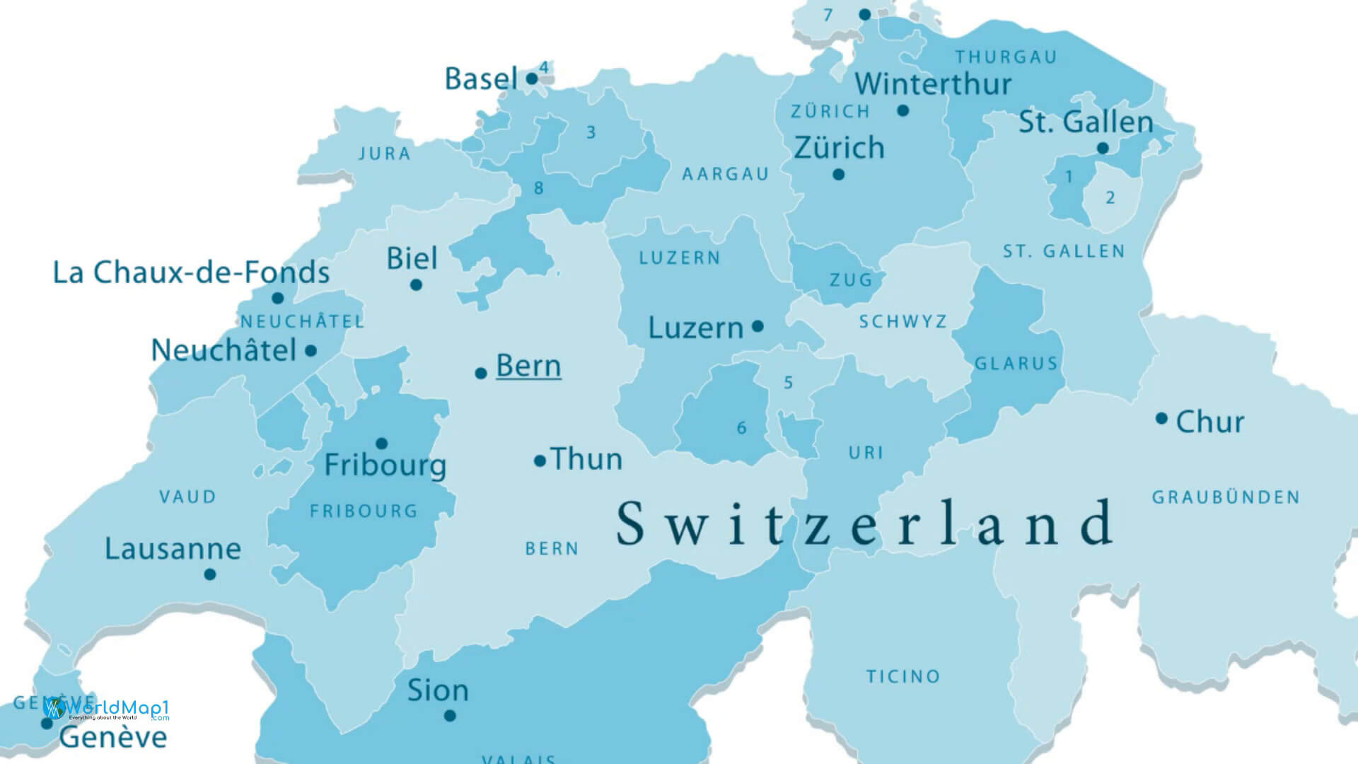 A Collection of Switzerland Maps