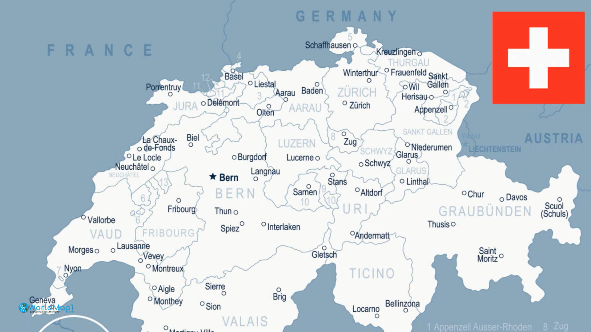 Where is Located Switzerland in the World