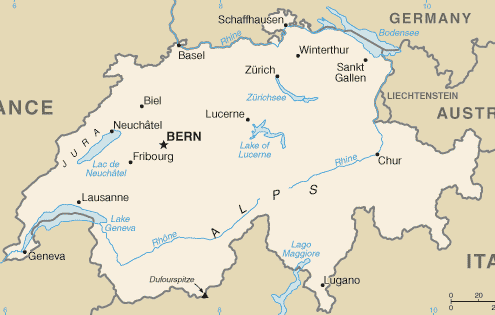 Fribourg Map