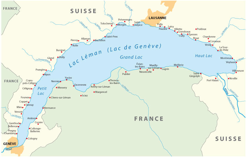 Lausanne Map - Switzerland