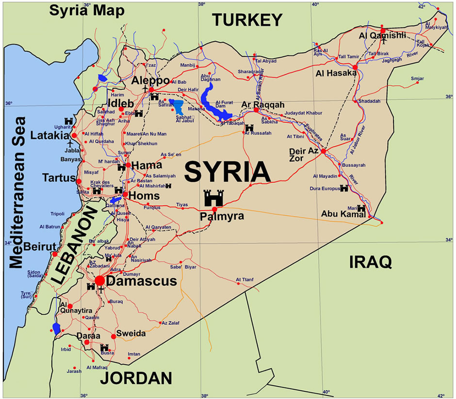 Daraa Map - Syria