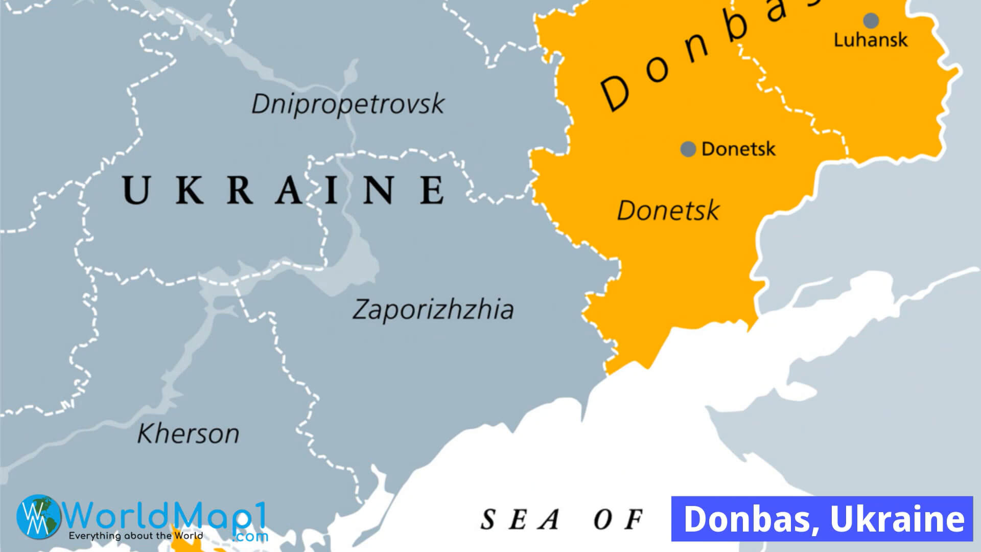 Ukraine and Russia War in Maps, Where are Crimea and Donbas