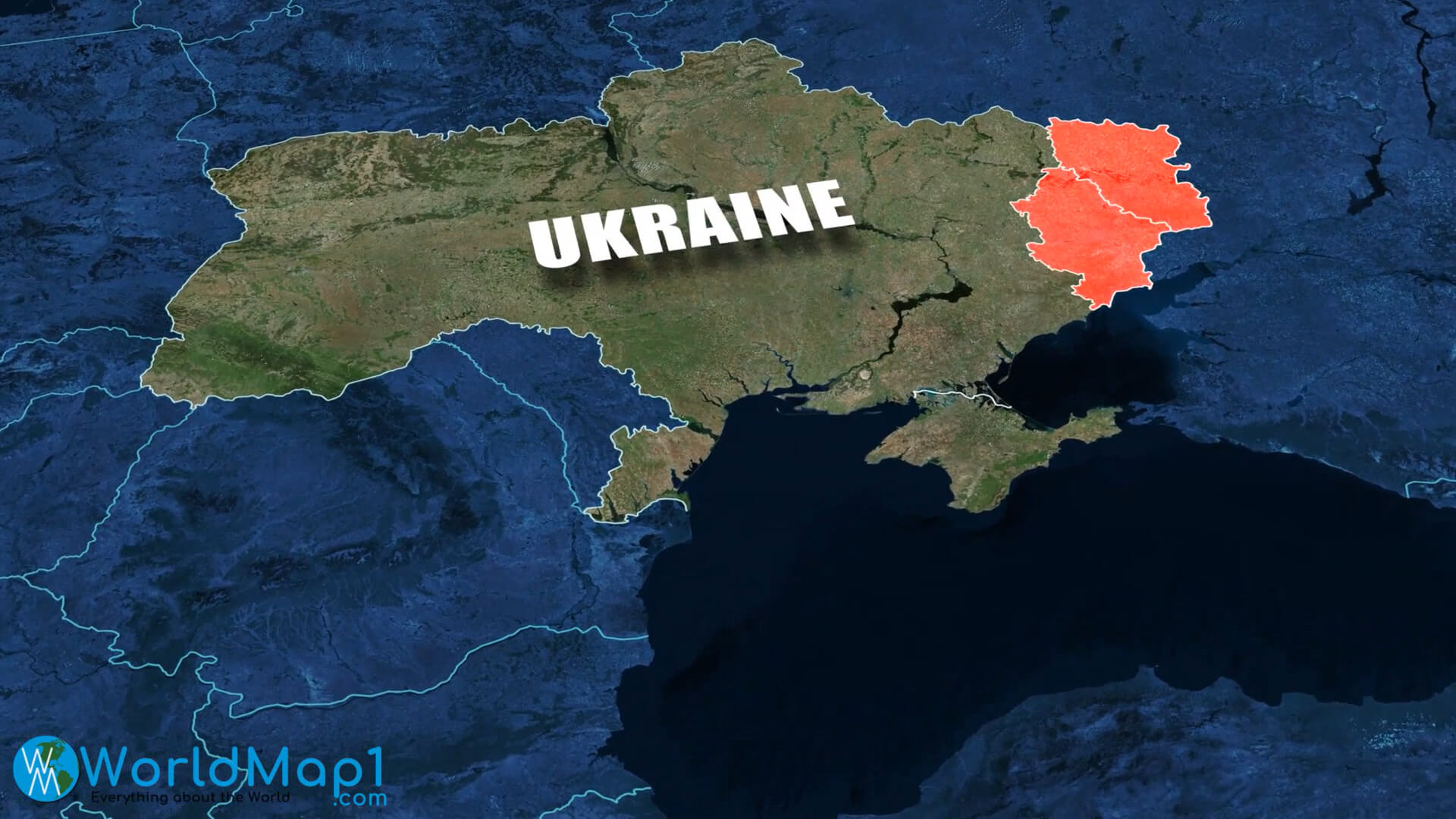 Ukraine and Russia War in Maps, Where are Crimea and Donbas