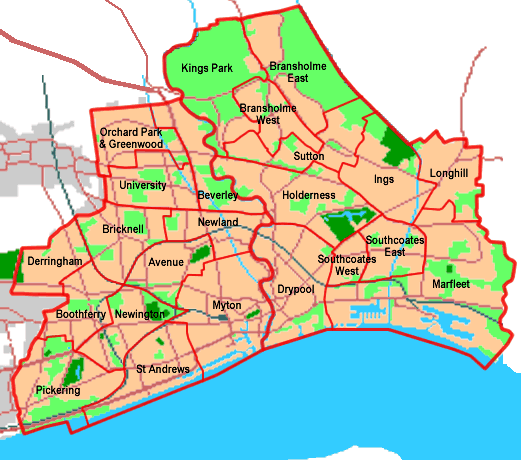 Kingston Upon Hull Map - United Kingdom