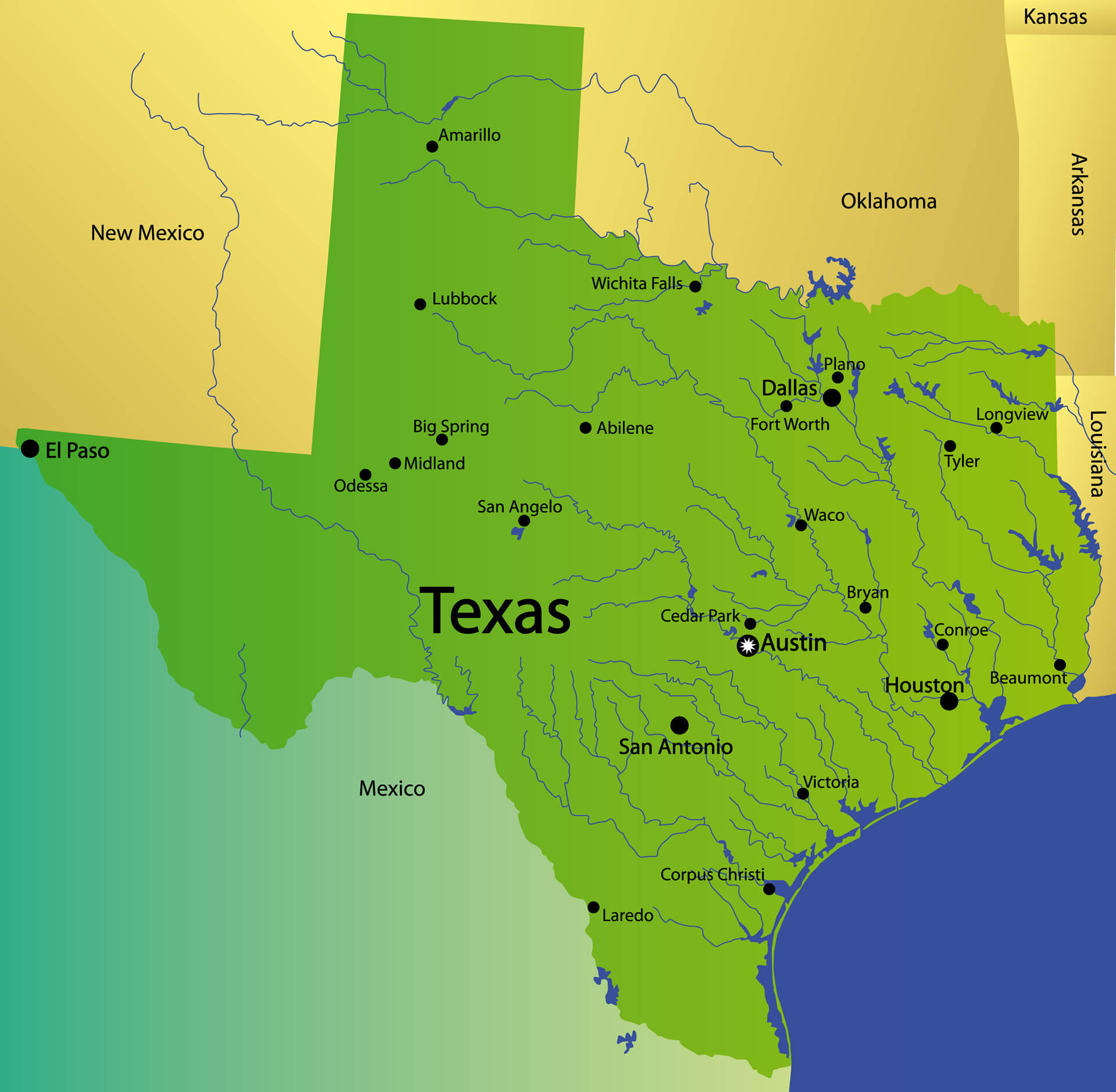 Exploring The Topographical Map Of Texas A Comprehens - vrogue.co