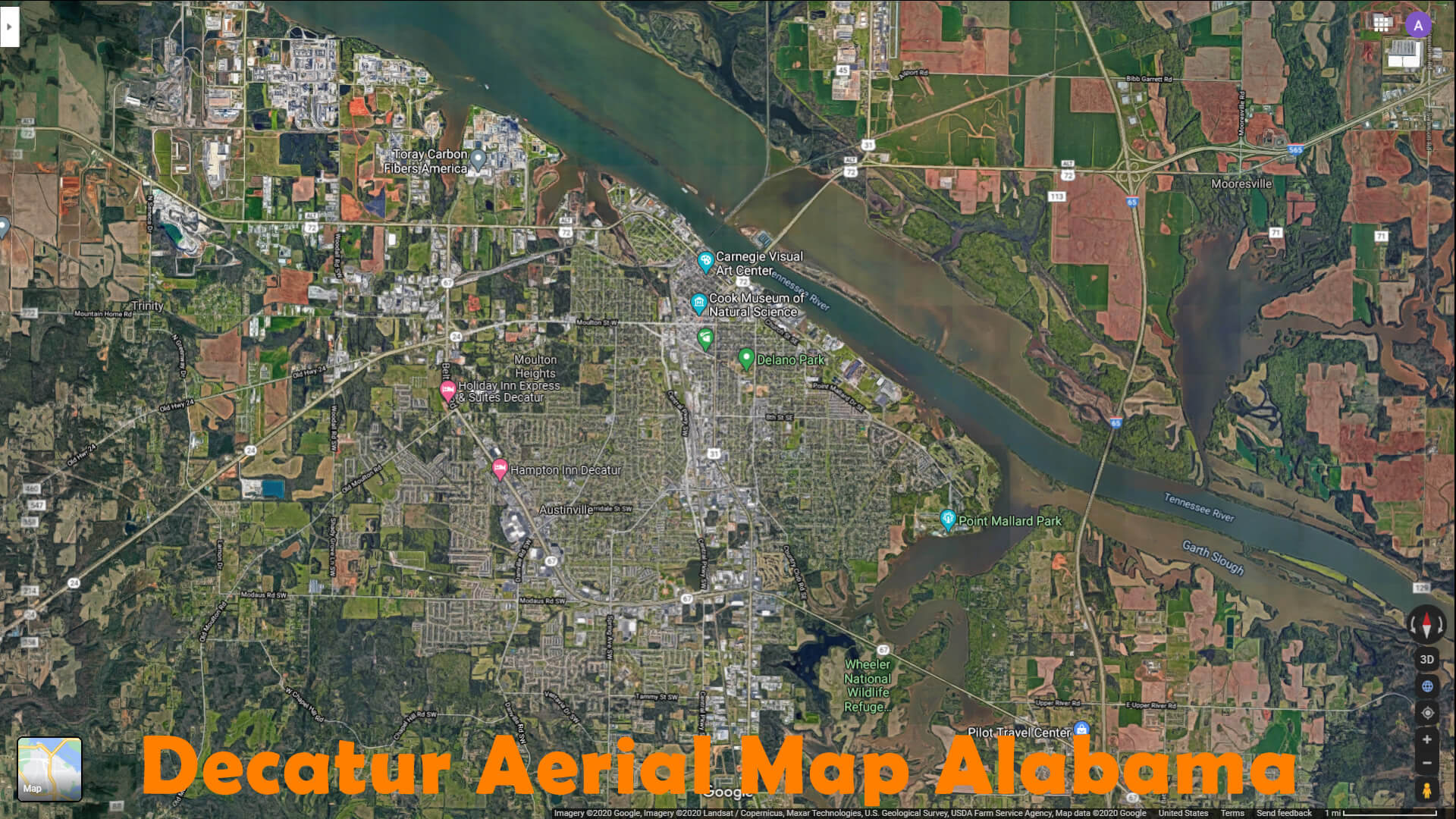 Decatur Alabama Map - United States