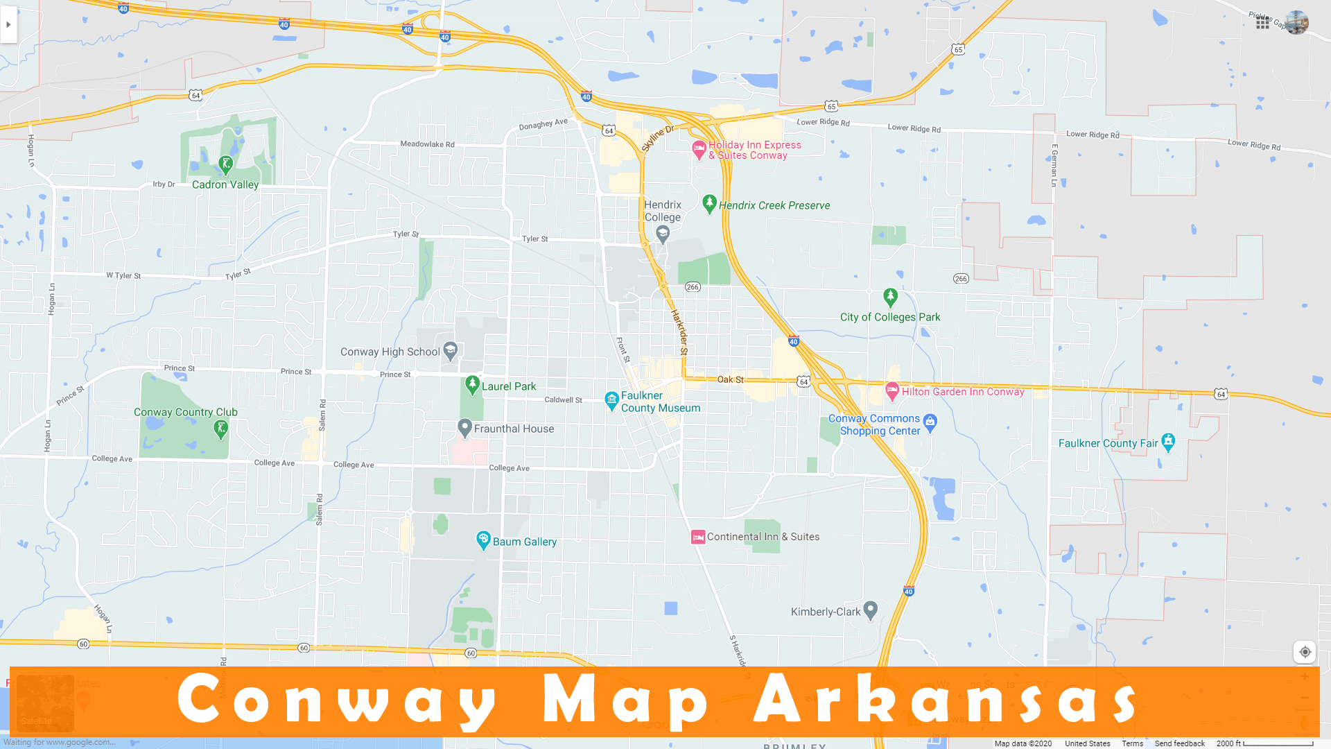 Conway Arkansas Zoning Map Conway, Arkansas Map