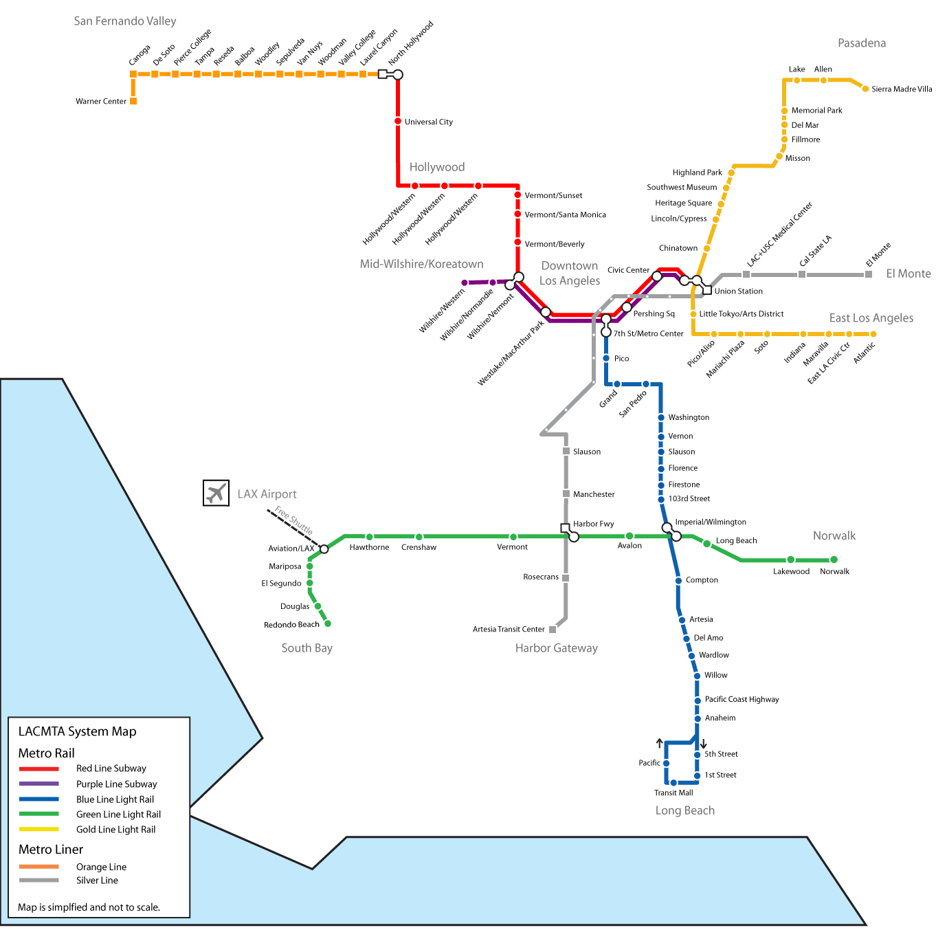 Los Angeles Maps, California