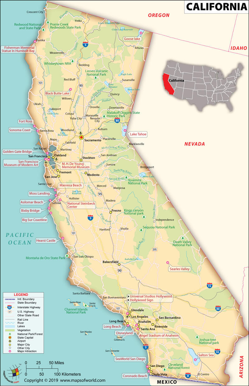 sacramento california map
