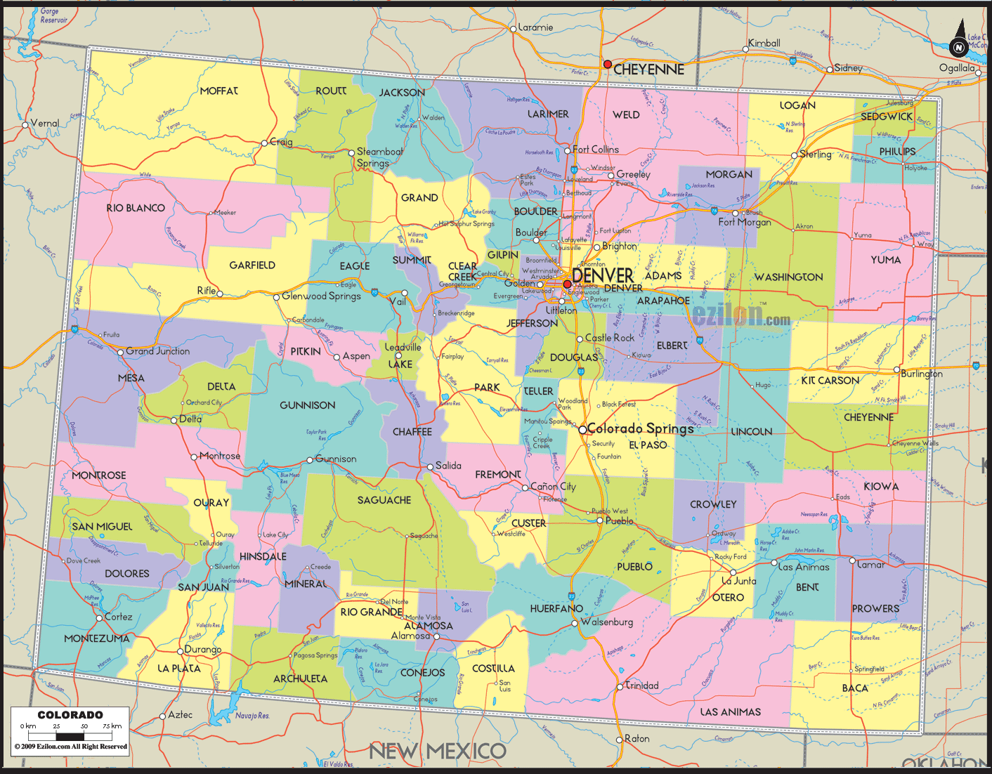 map of colorado counties and cities        <h3 class=