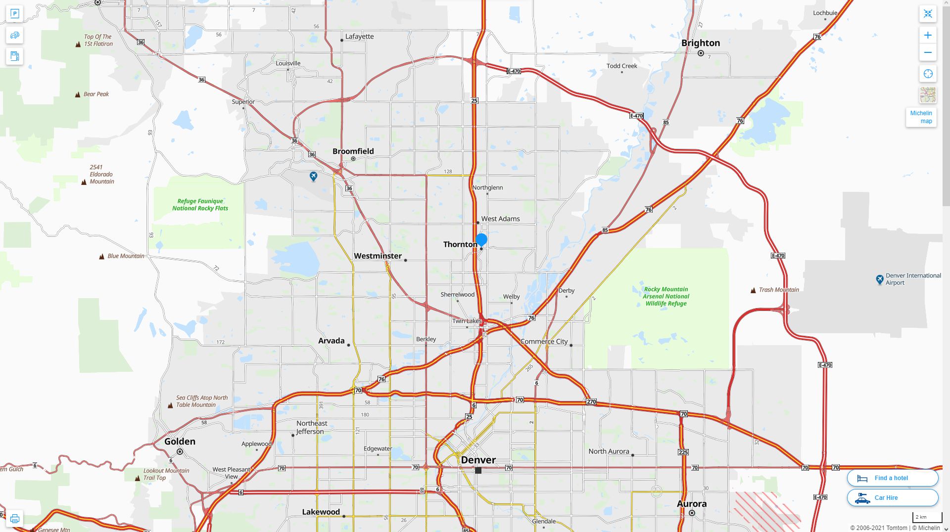 Thornton Colorado Map - United States