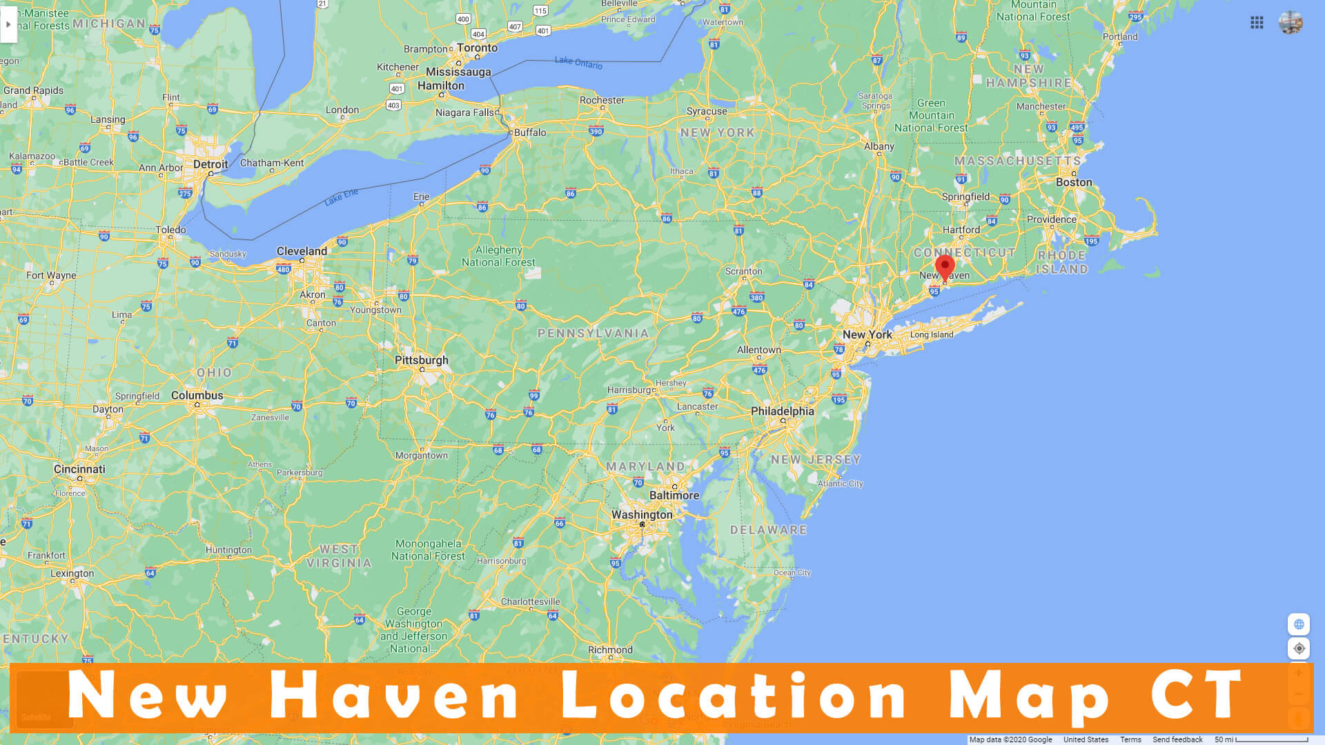 New Haven Ct On Map New Haven, Connecticut Map