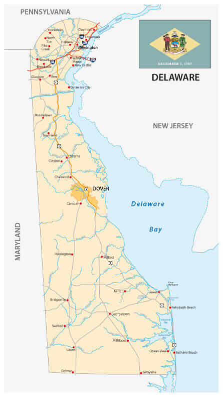 Delaware State Maps - USA