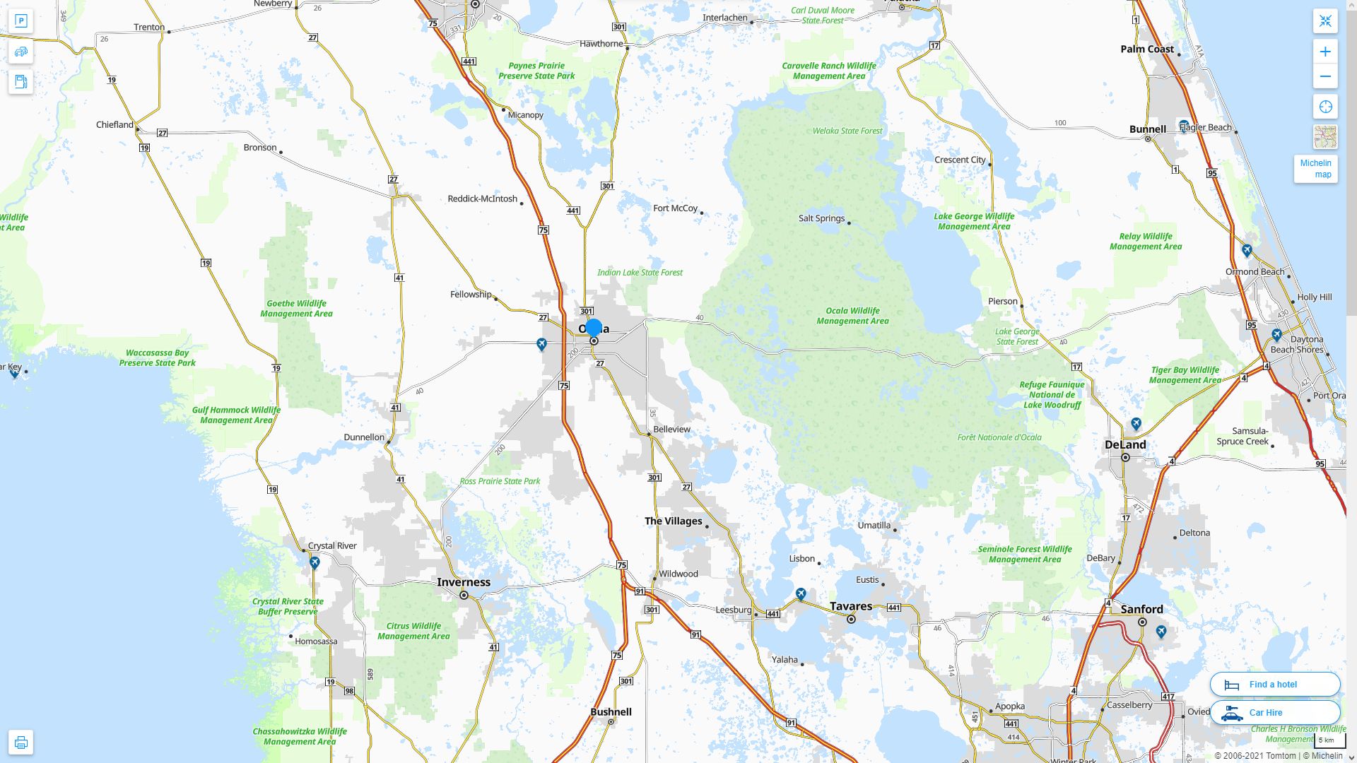 Ocala, Florida Map