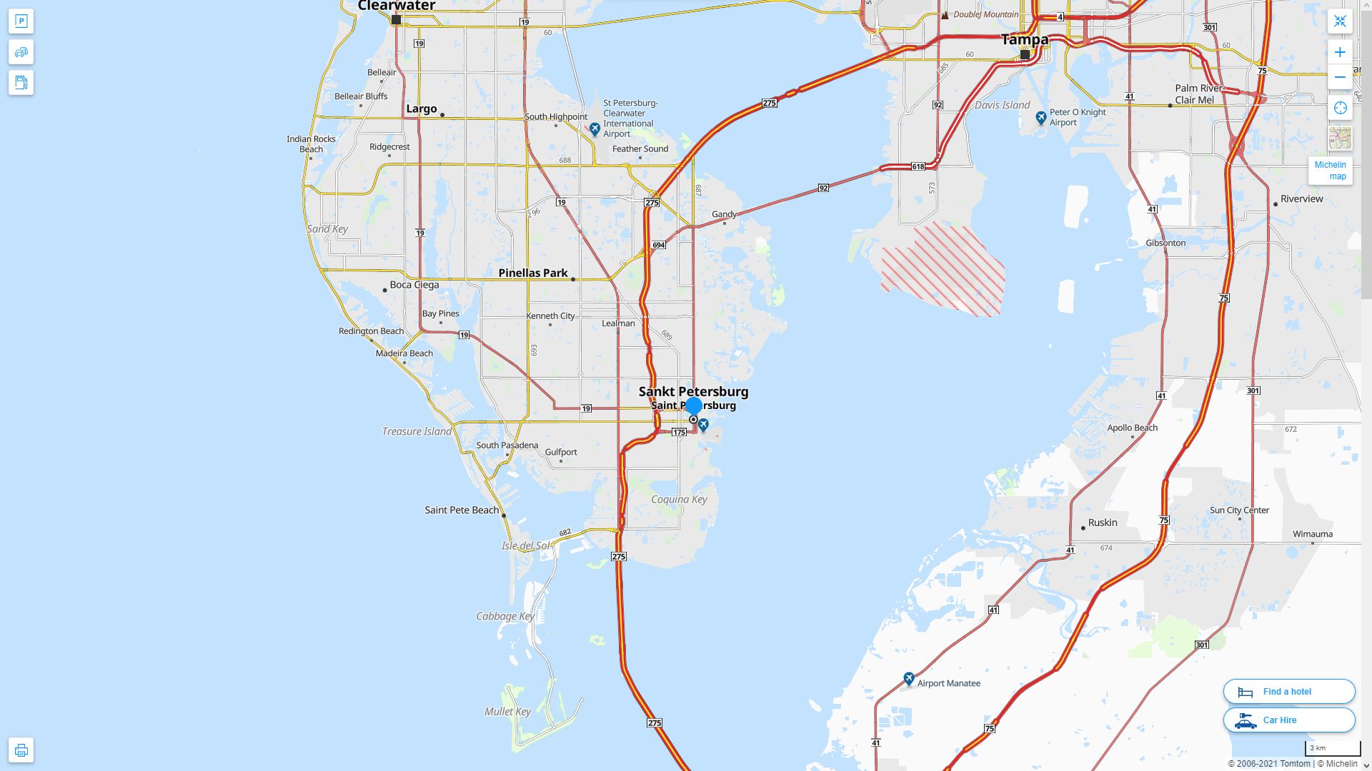 St. Petersburg, Florida Map