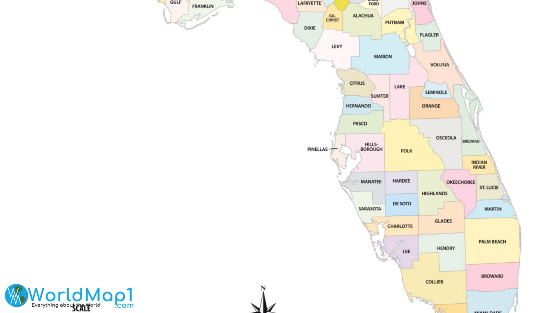 Where is Located Florida in the US and Cities Map of Florida