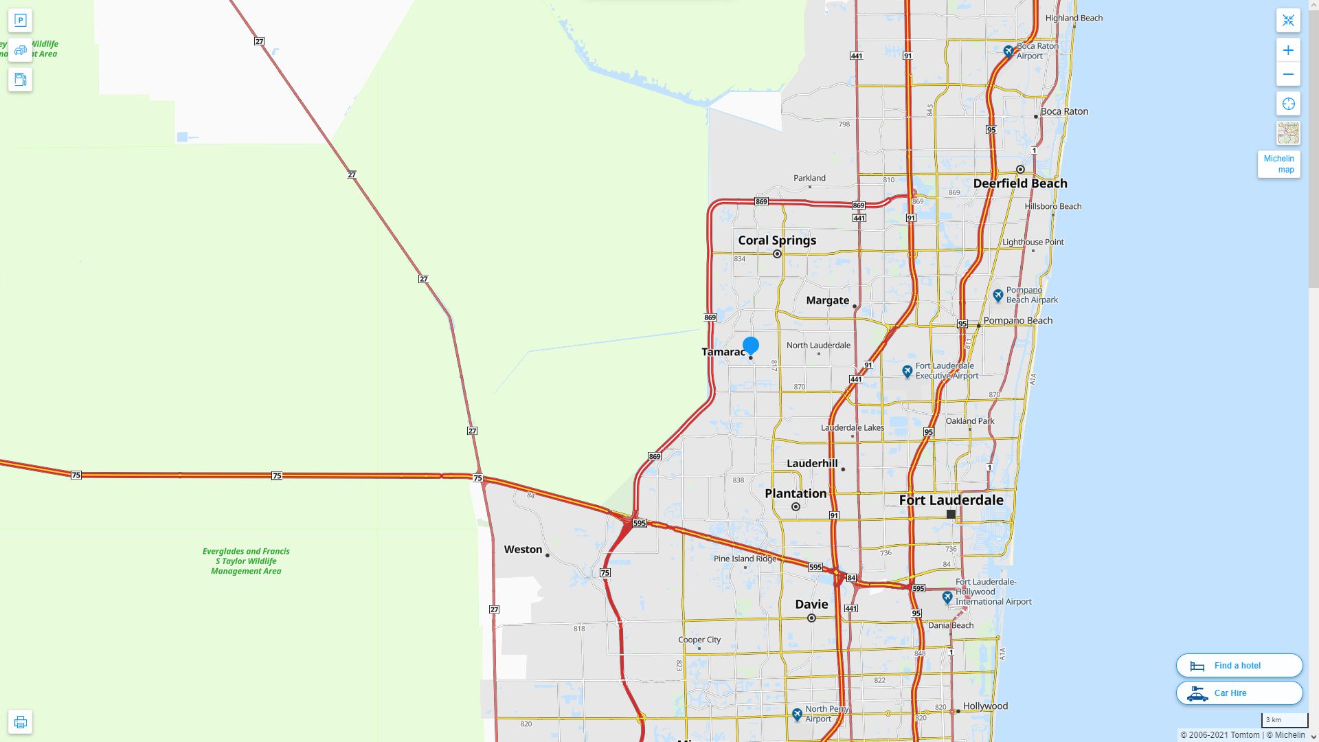 Tamarac Florida Map - United States