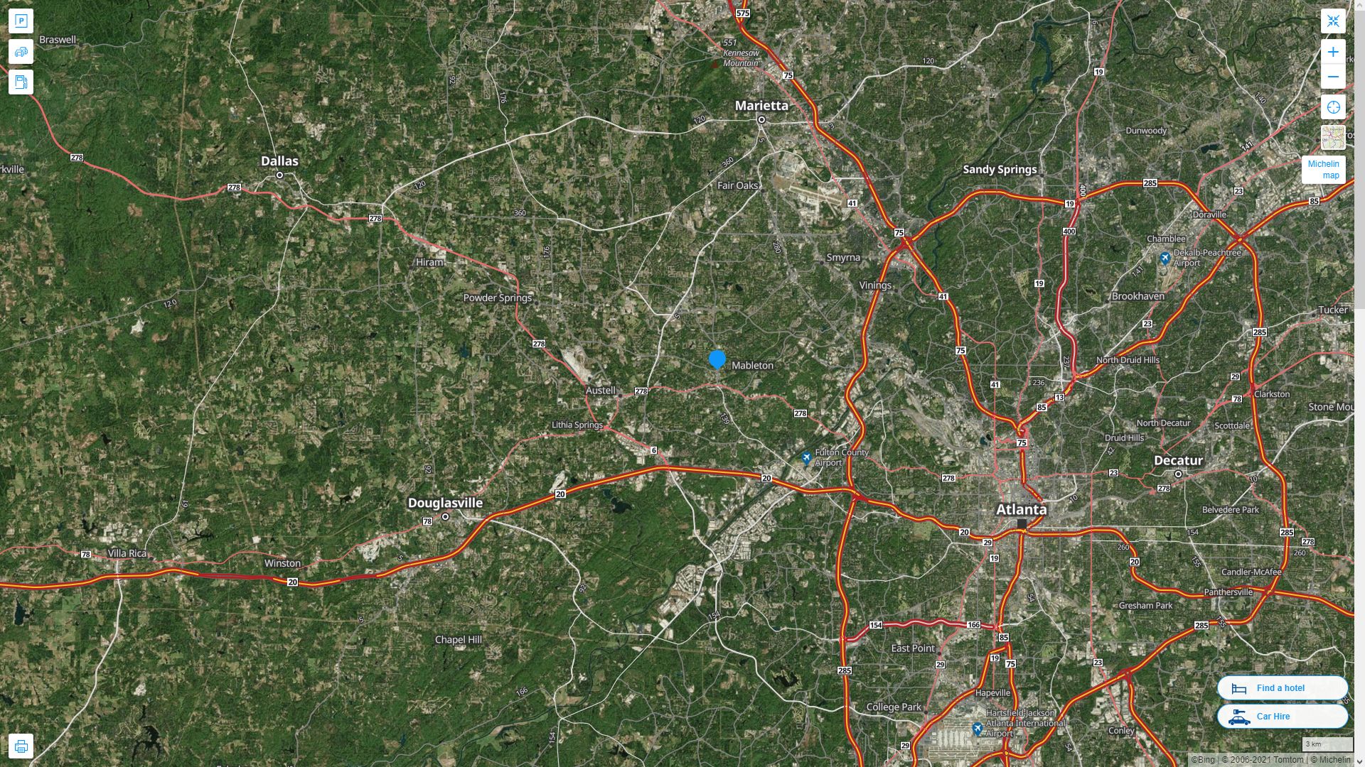 Mableton Georgia Map - United States