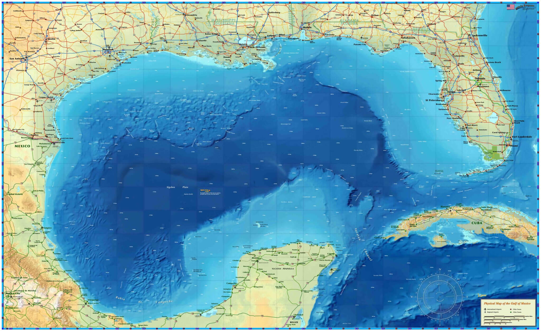 Gulf of Mexico map