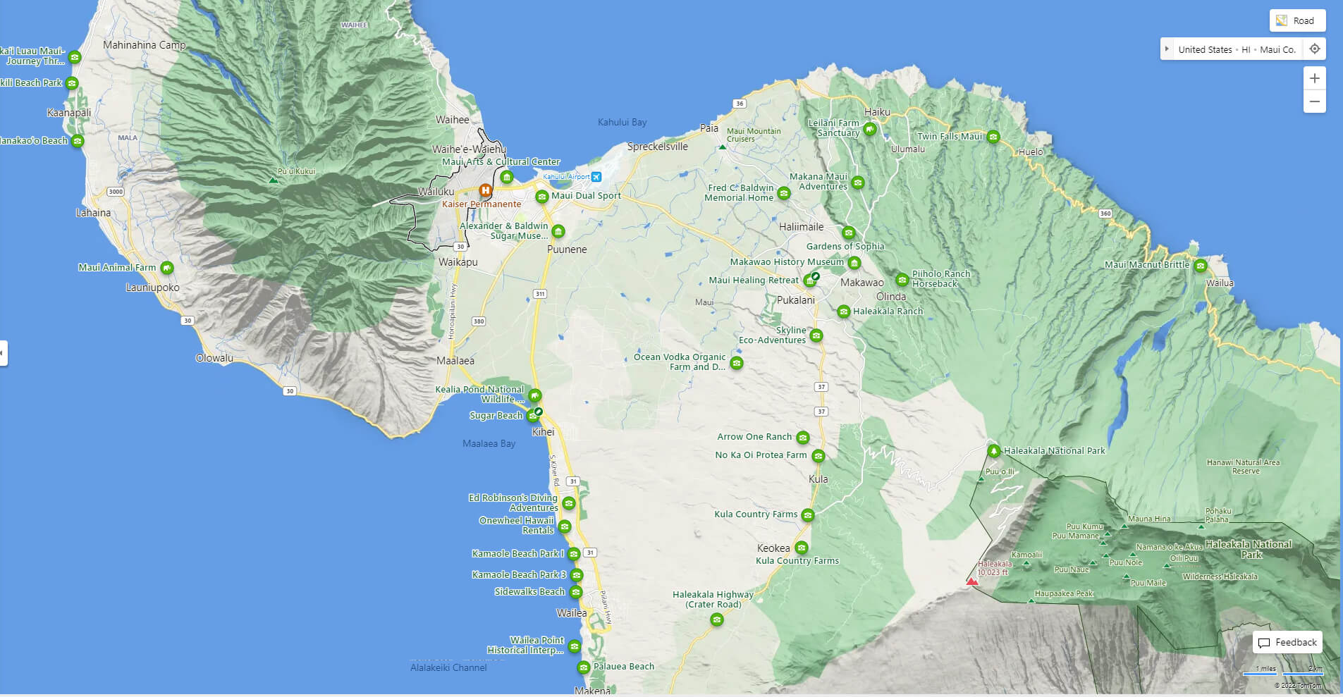 Wailuku, Hawaii Map