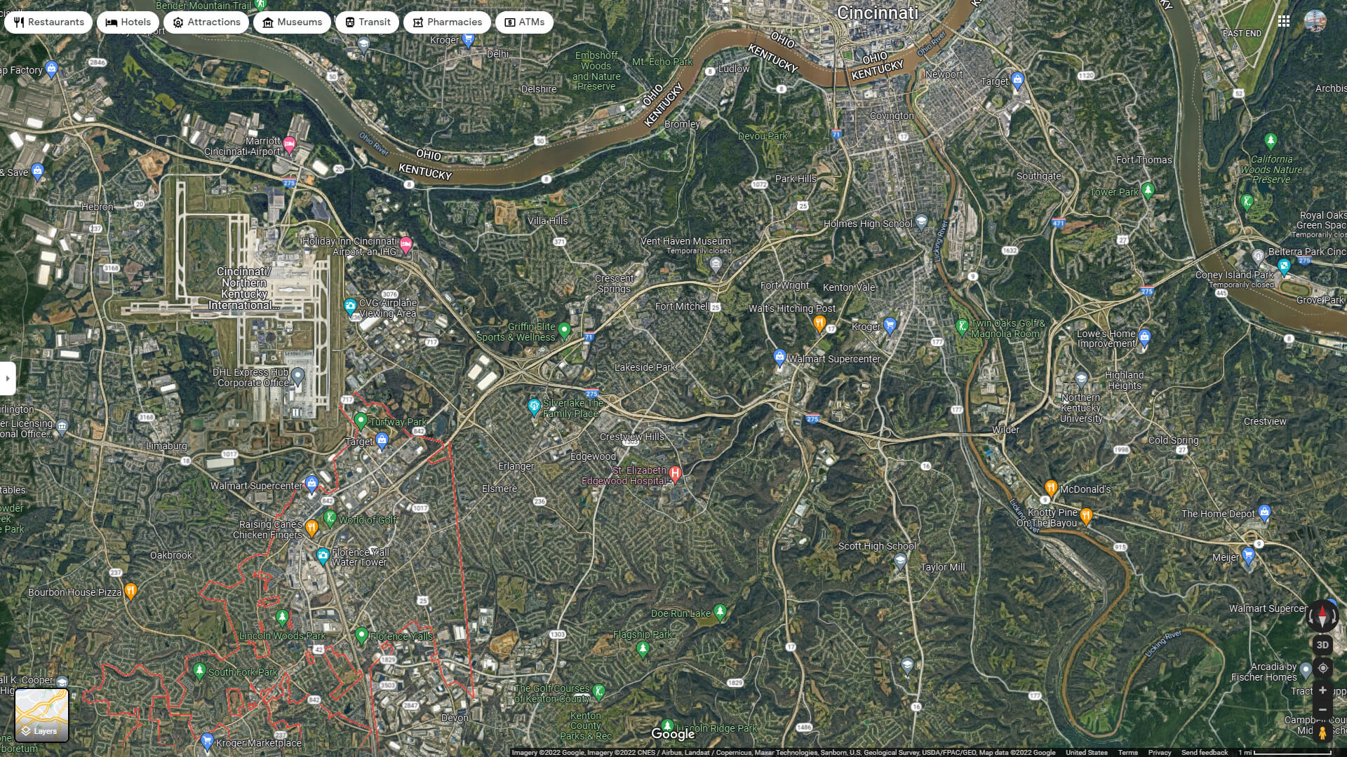 Florence, Kentucky Map