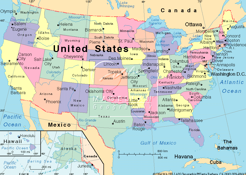 Google Map Of Usa States And Cities | Topographic Map