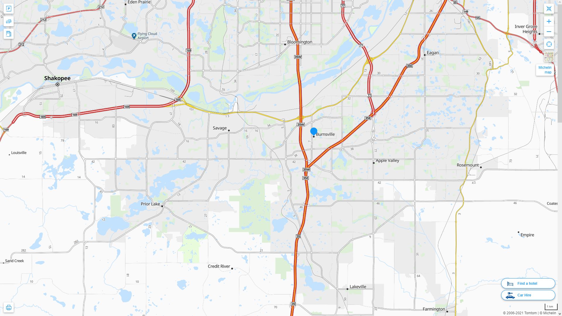 Burnsville, Minnesota Map