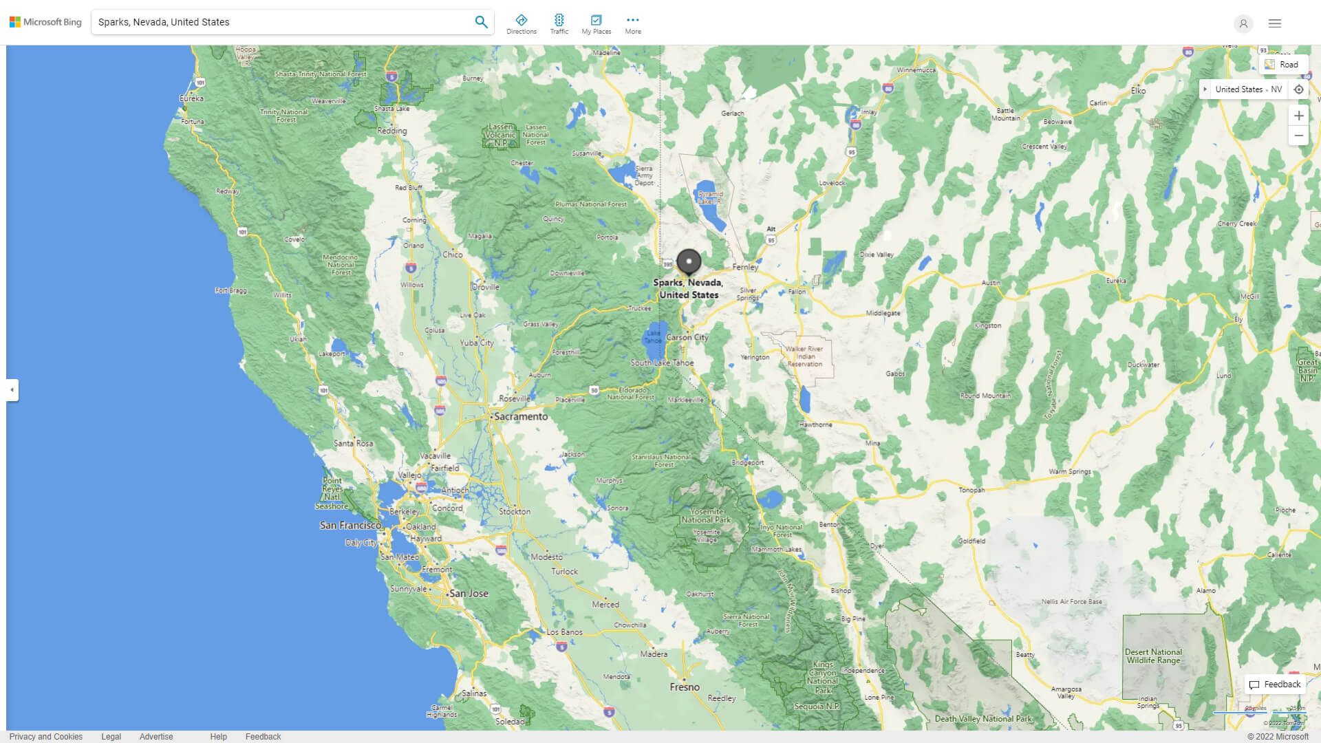 Sparks Nevada Map - United States