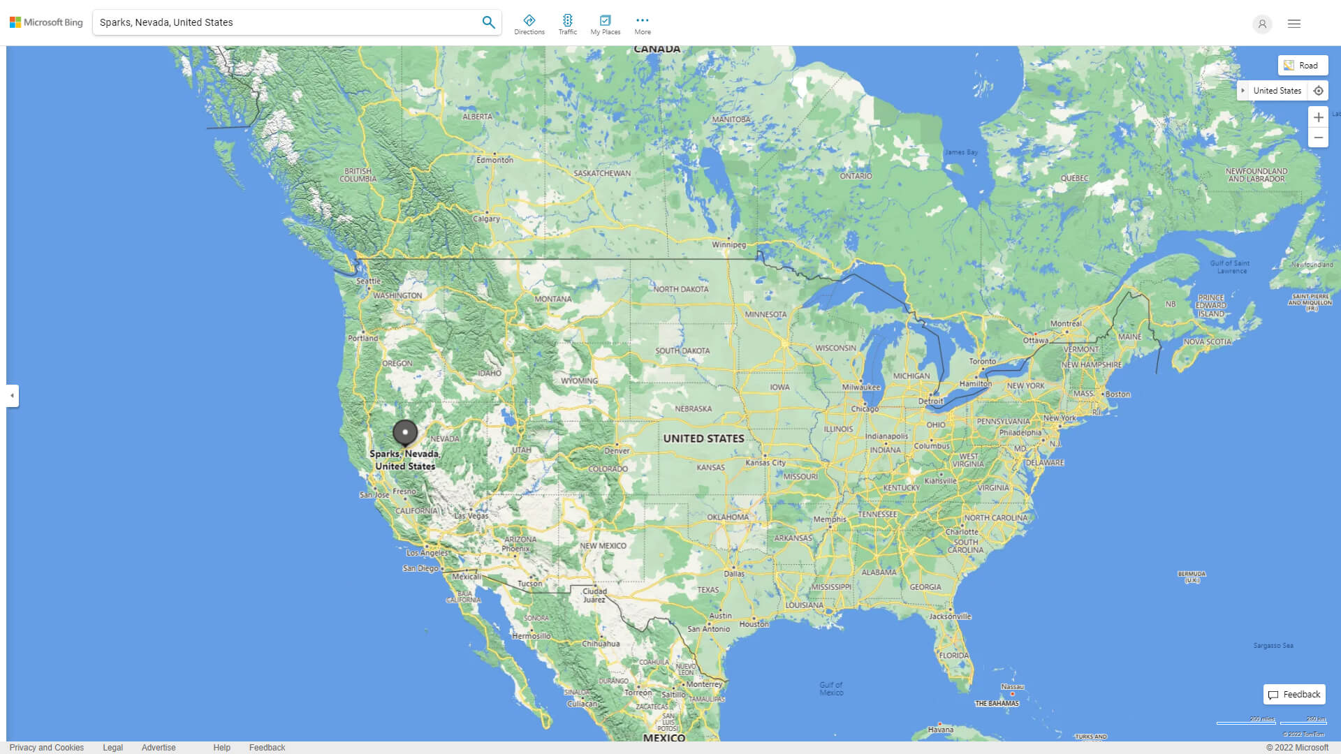 Sparks Nevada Map - United States