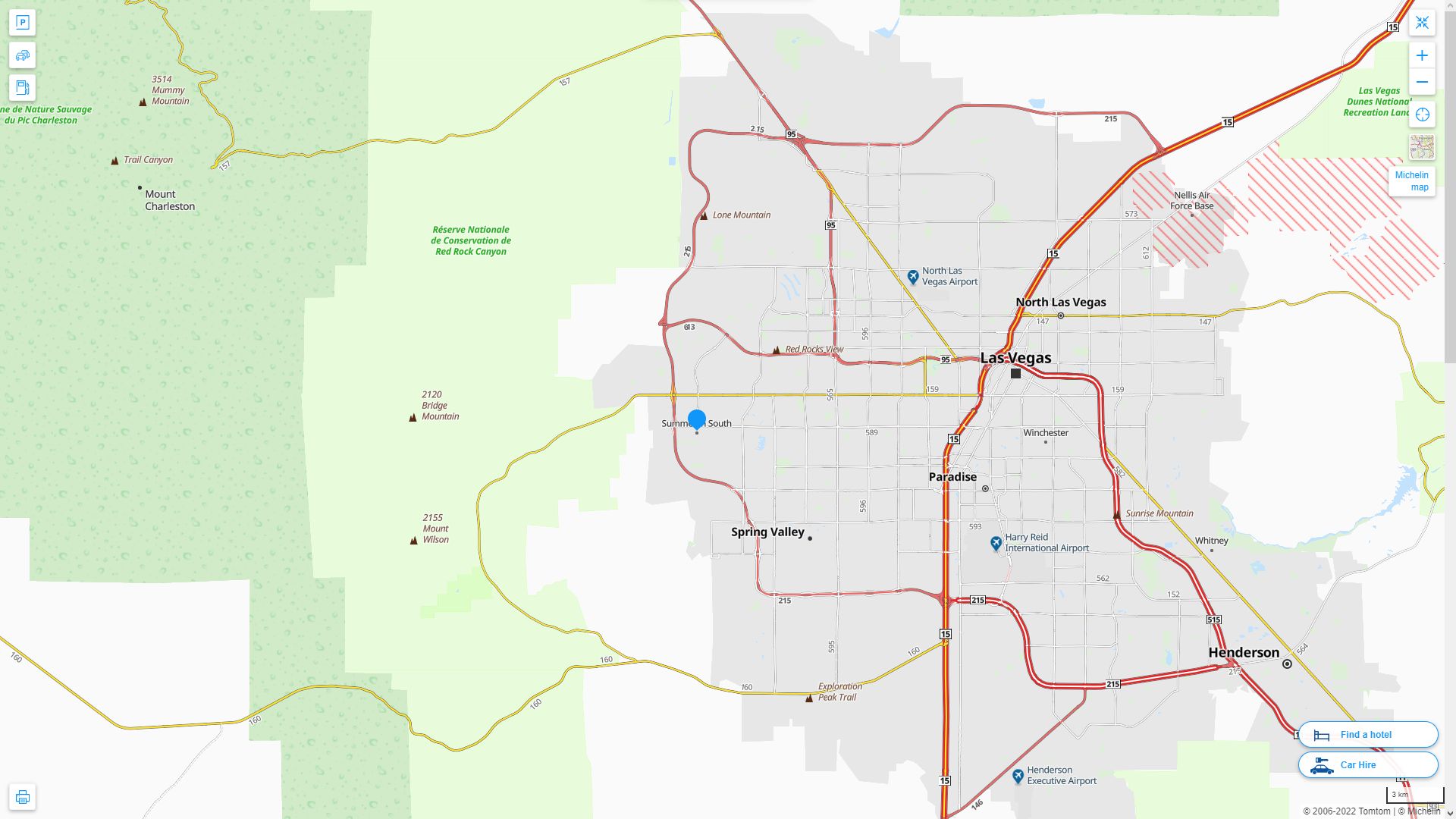 Summerlin South, Nevada Map