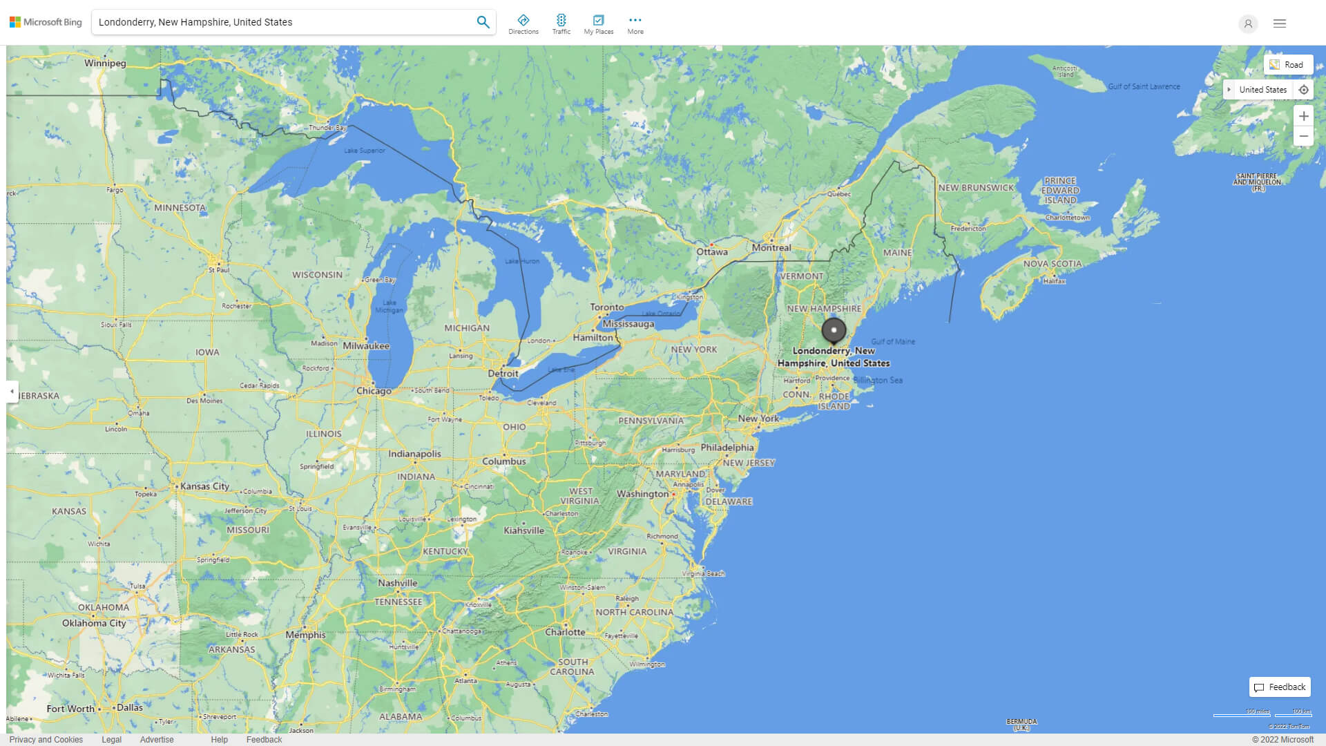 Londonderry, New Hampshire Map