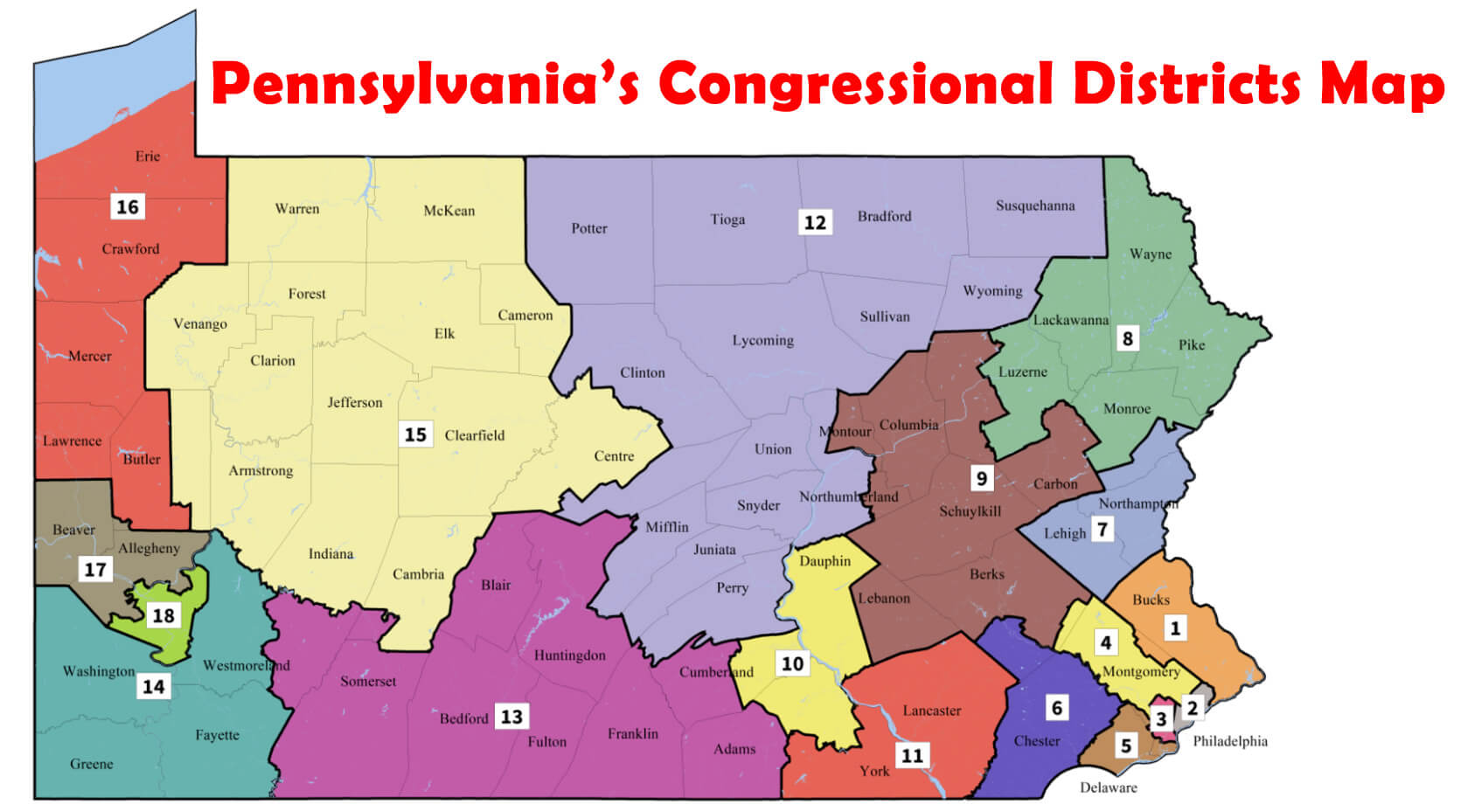 Pennsylvania Election Map