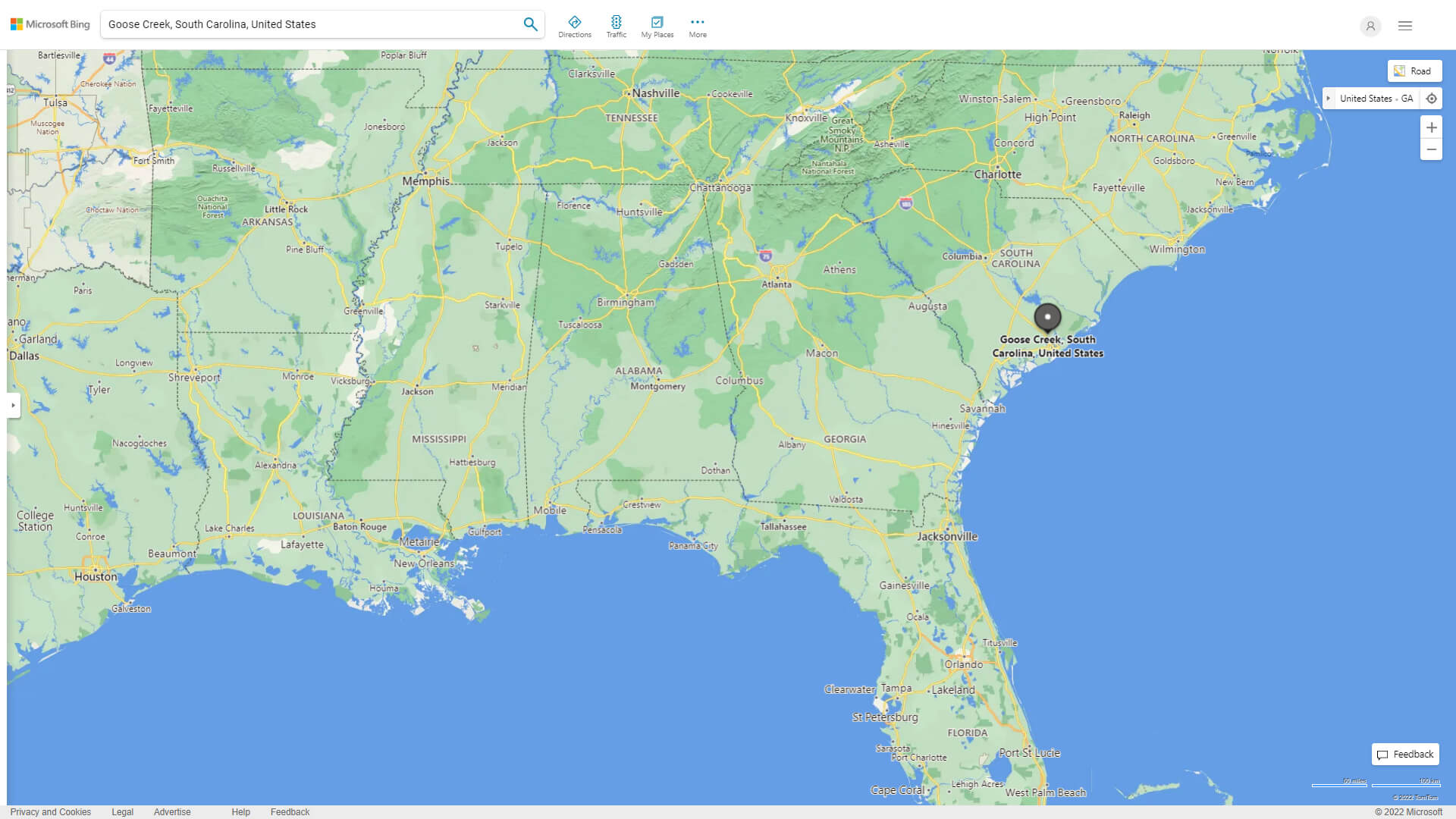 Goose Creek South Carolina Map - United States