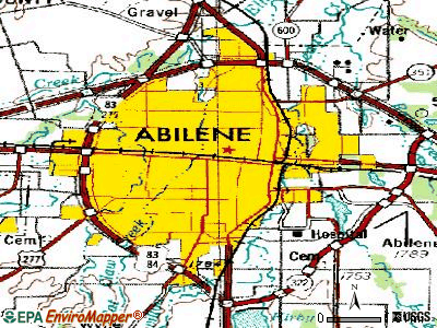 Abilene, Texas Map