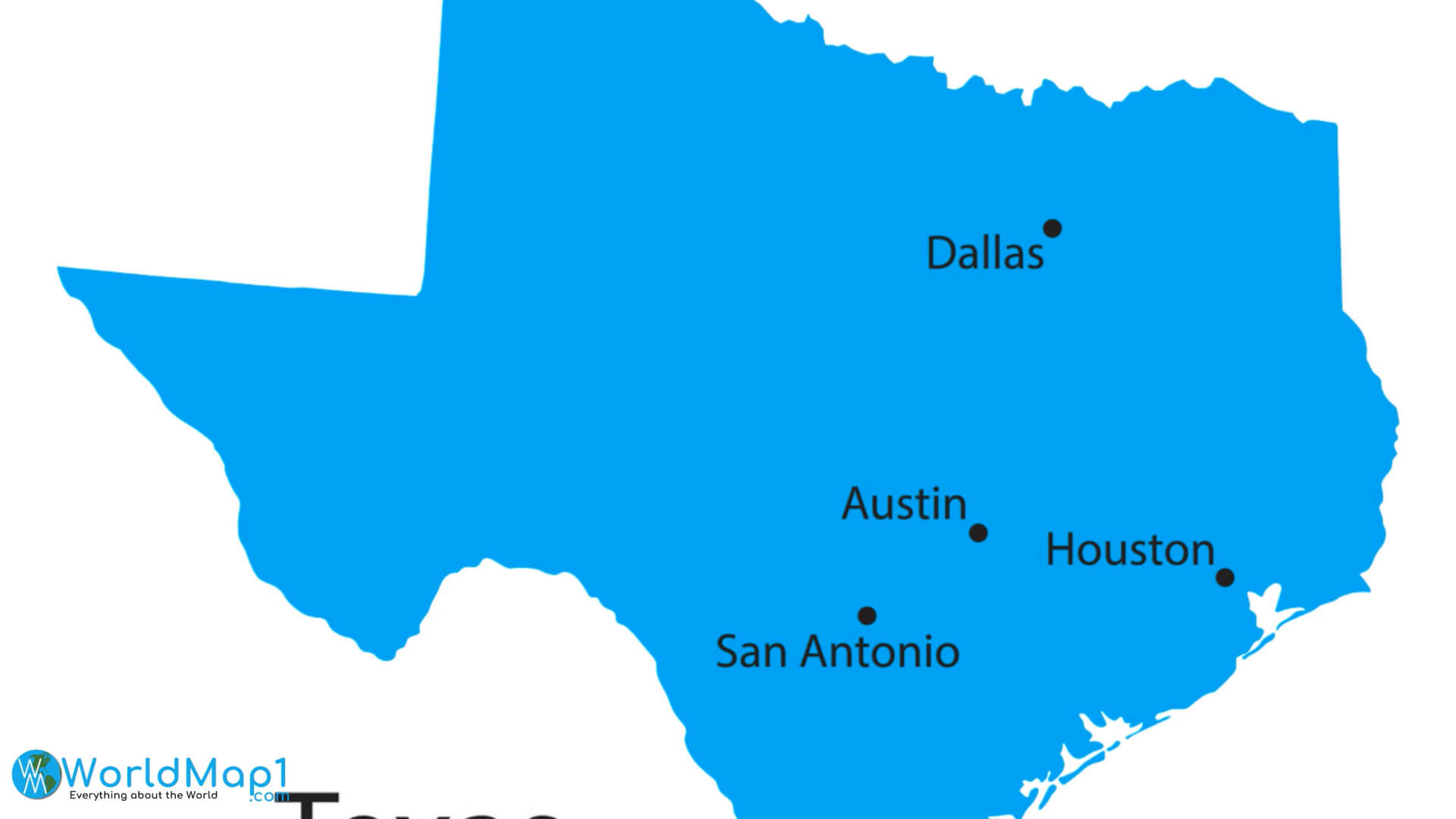 High Detailed Texas Map