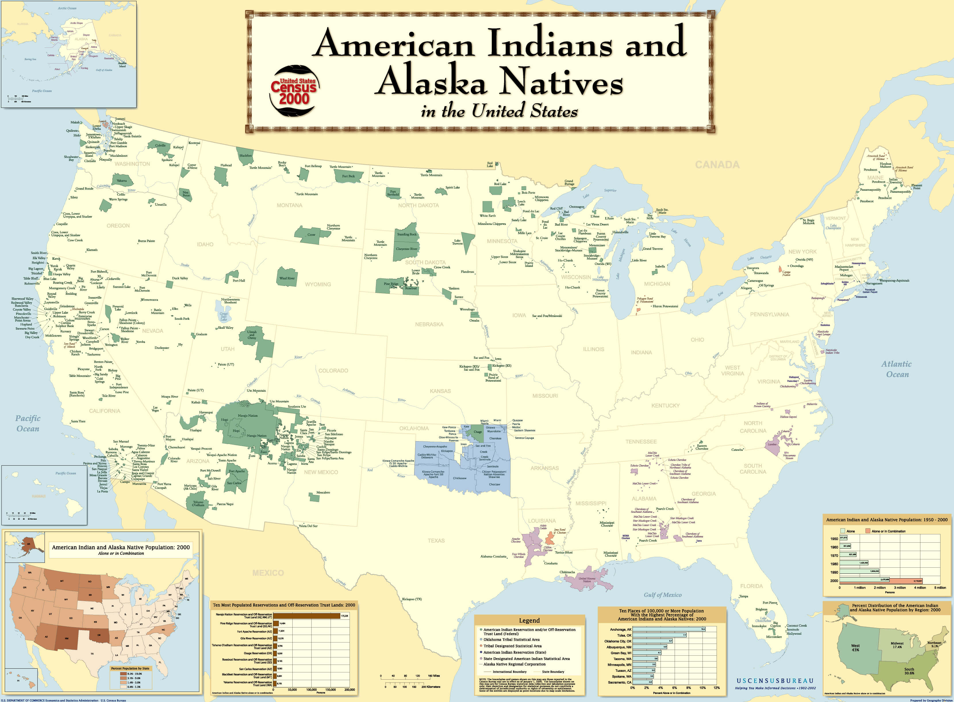 Indian Tribes In Usa Map