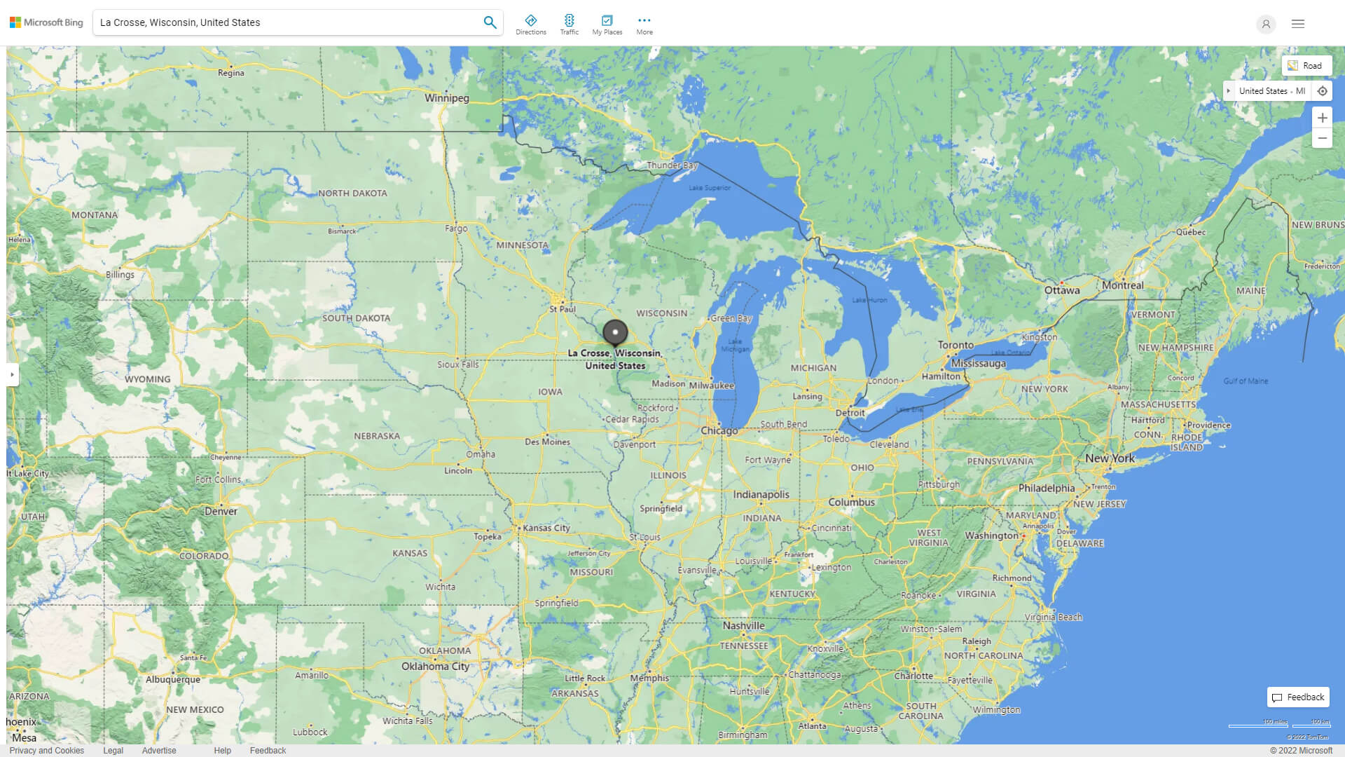 La Crosse Wisconsin Map - United States