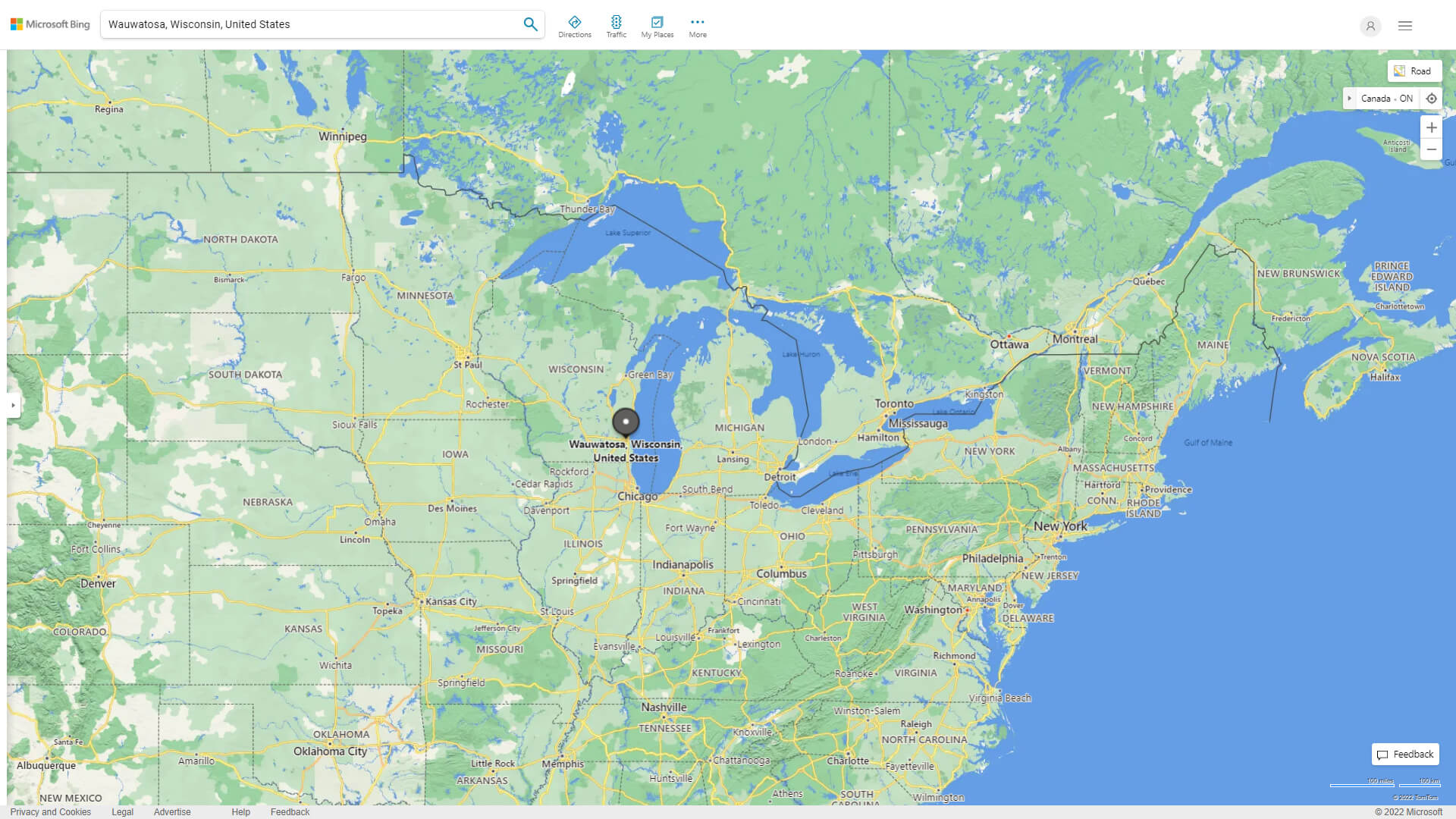 Wauwatosa, Wisconsin Map