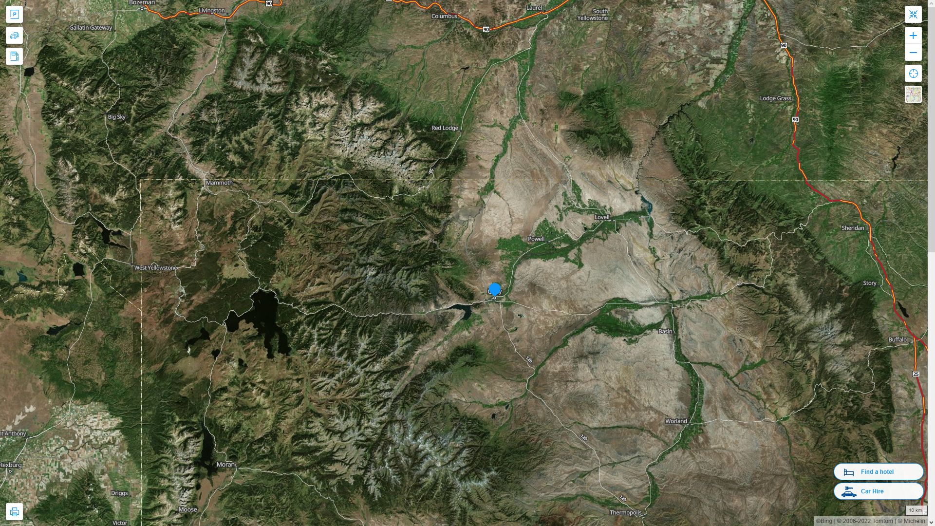 Cody, Wyoming Map