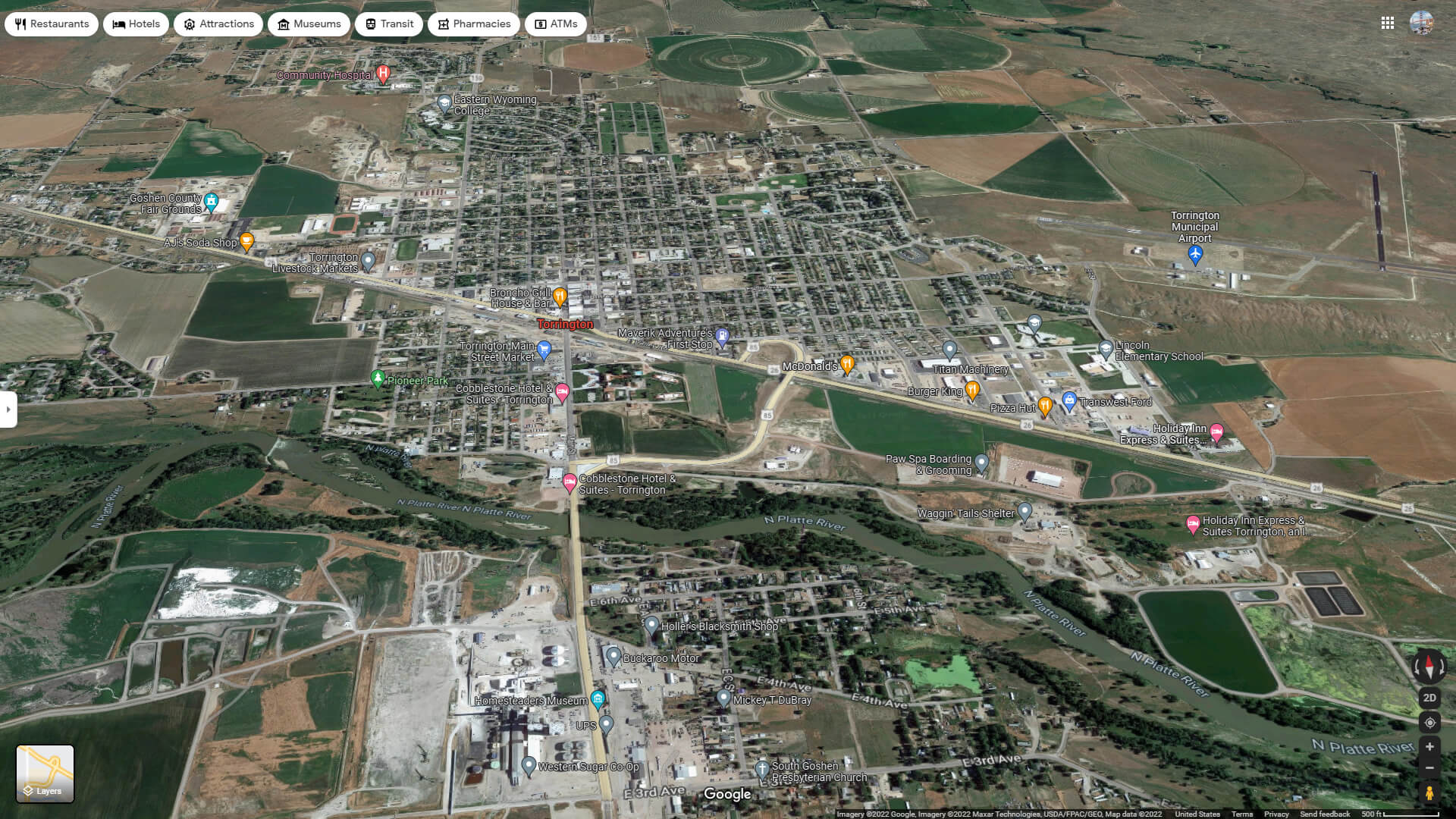 Torrington, Wyoming Map