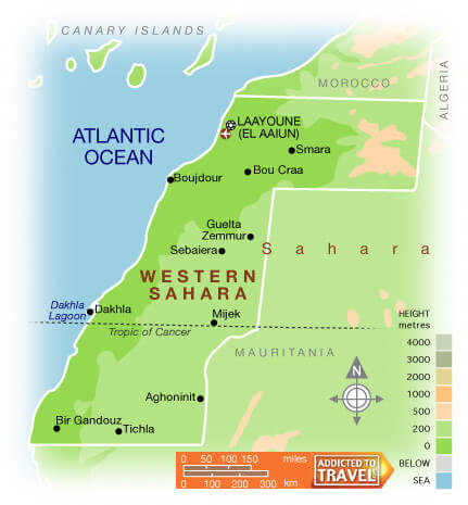 Western Sahara Map