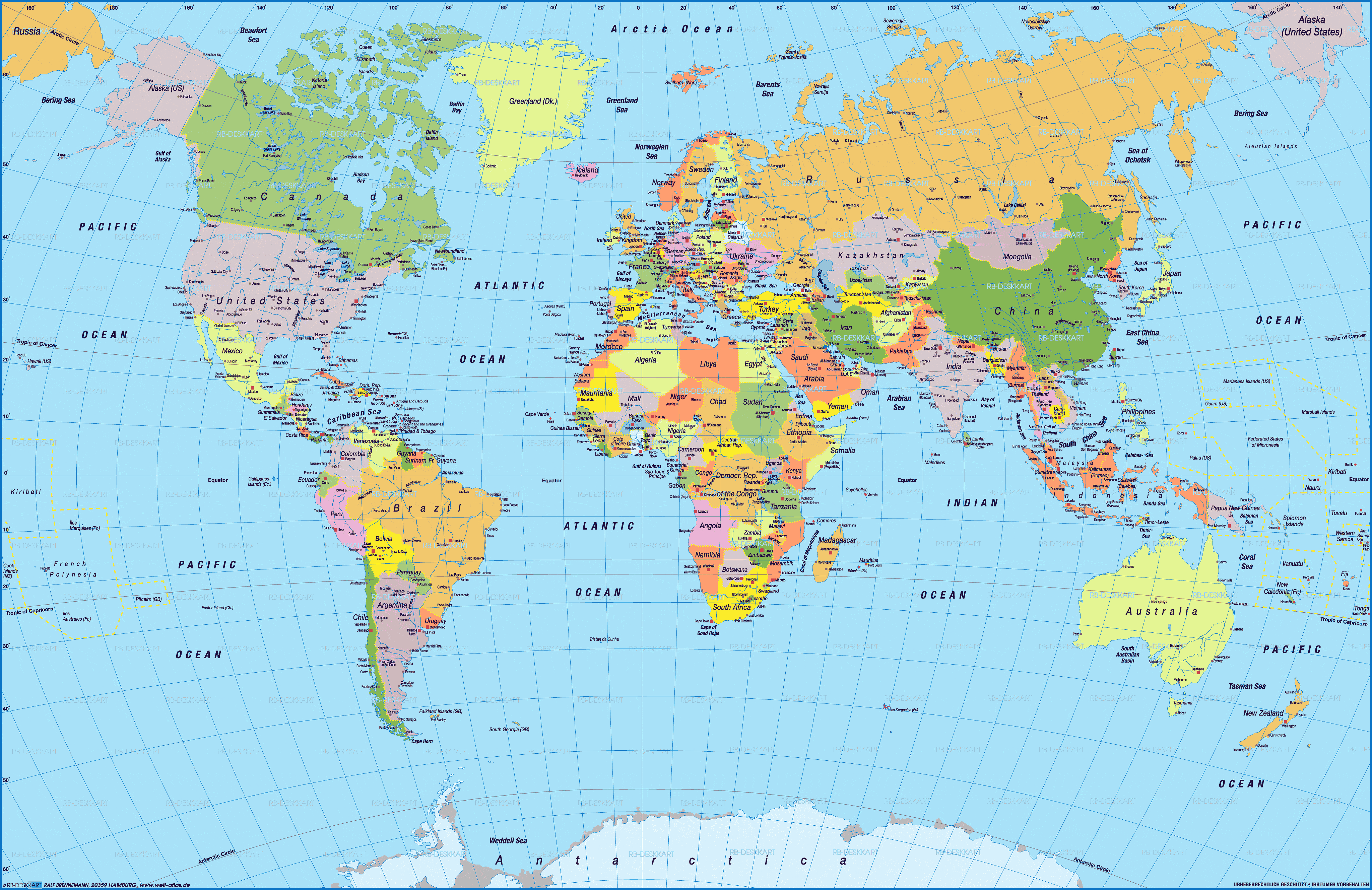 World Political Map In English English World Political Map