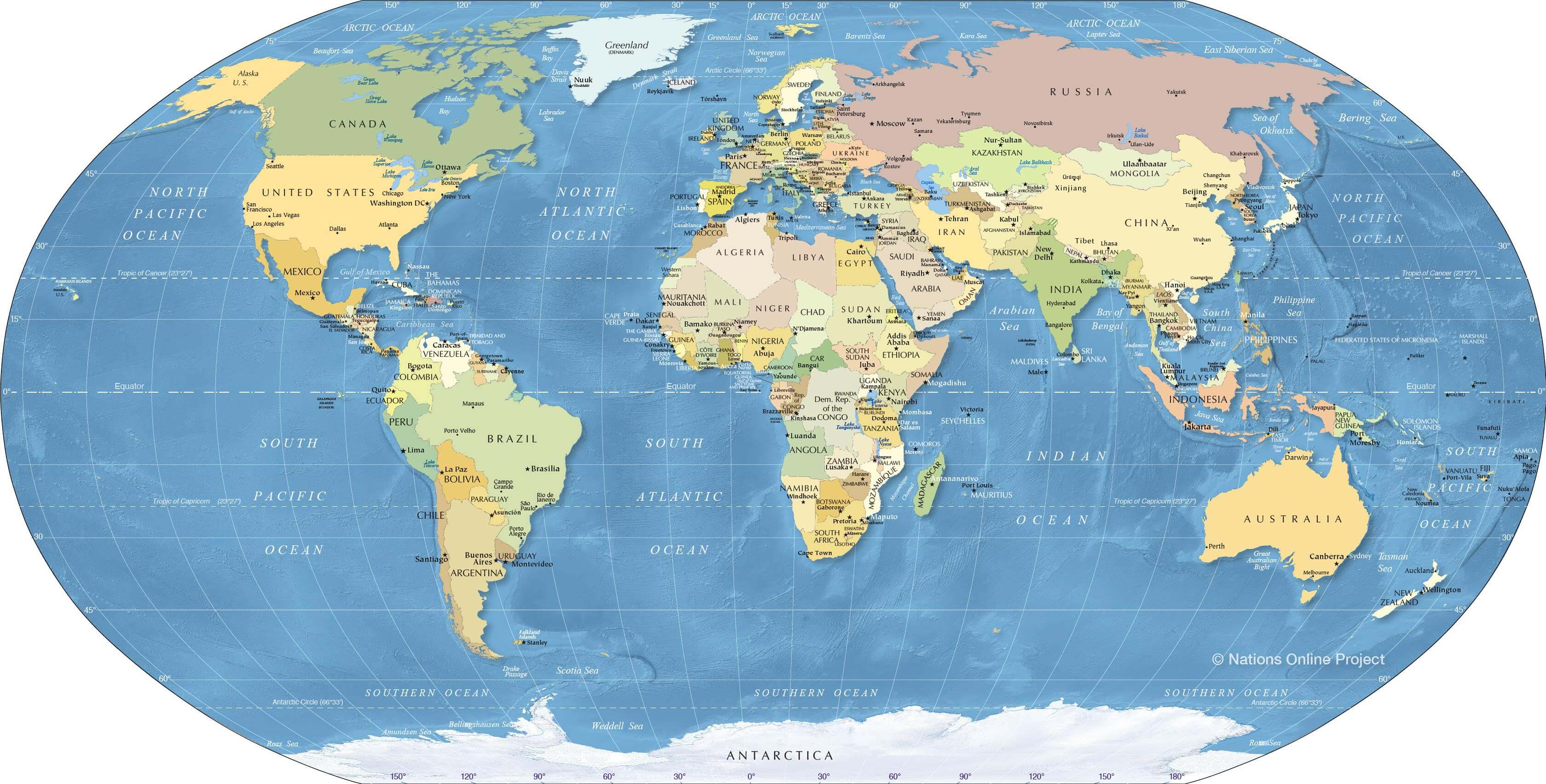 World HD Political Map