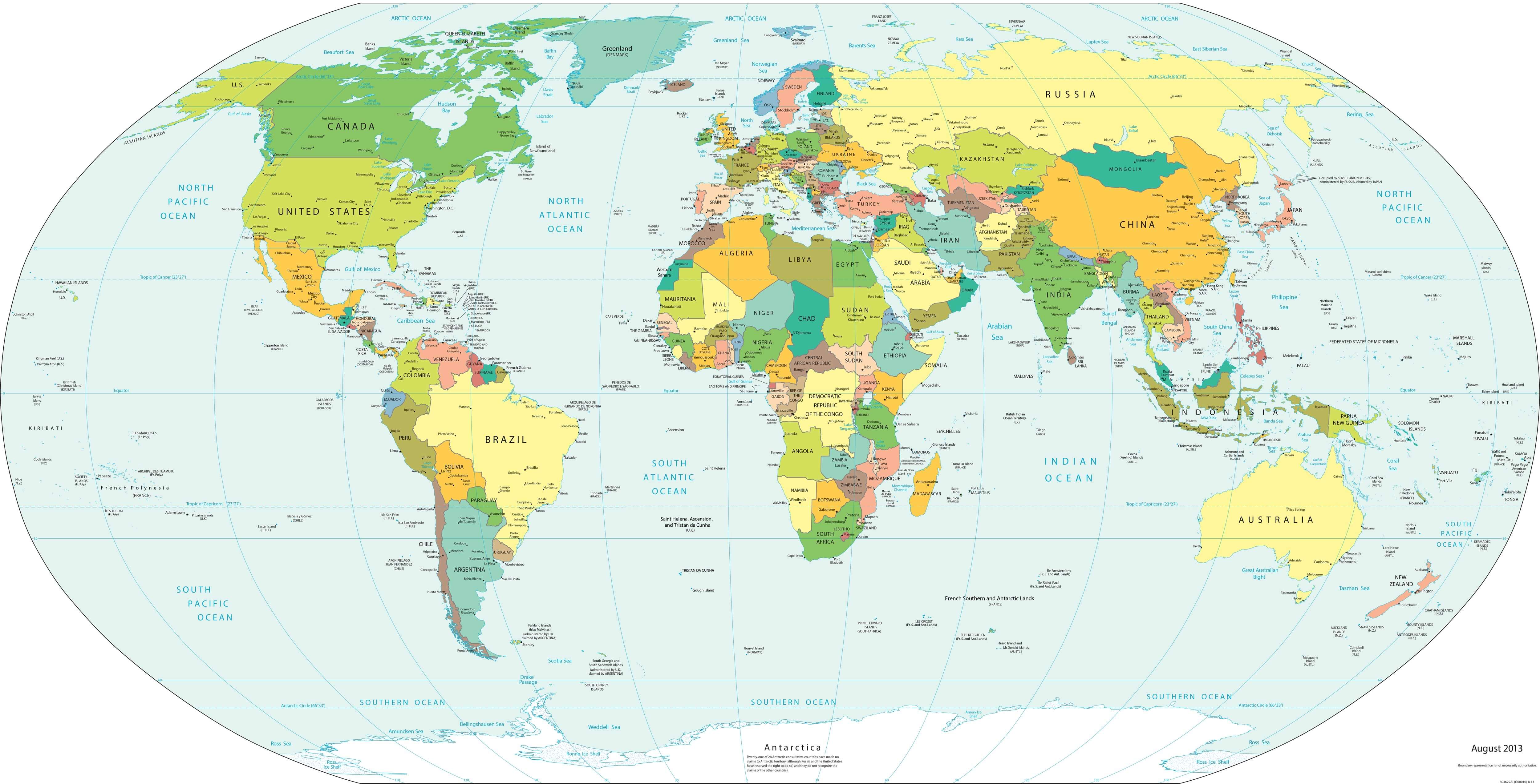 World Countries National Map