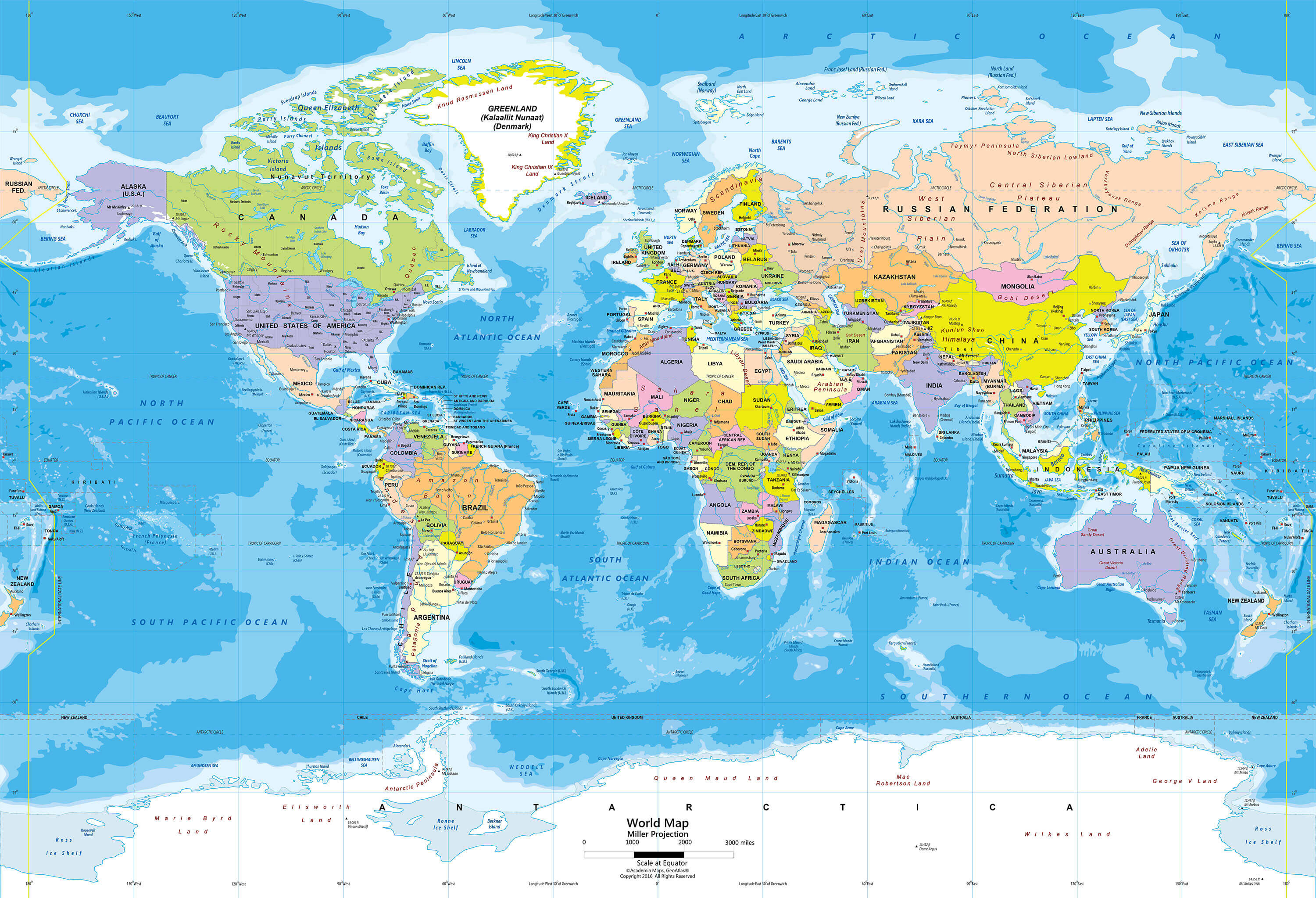 World HD Wallpaper Map